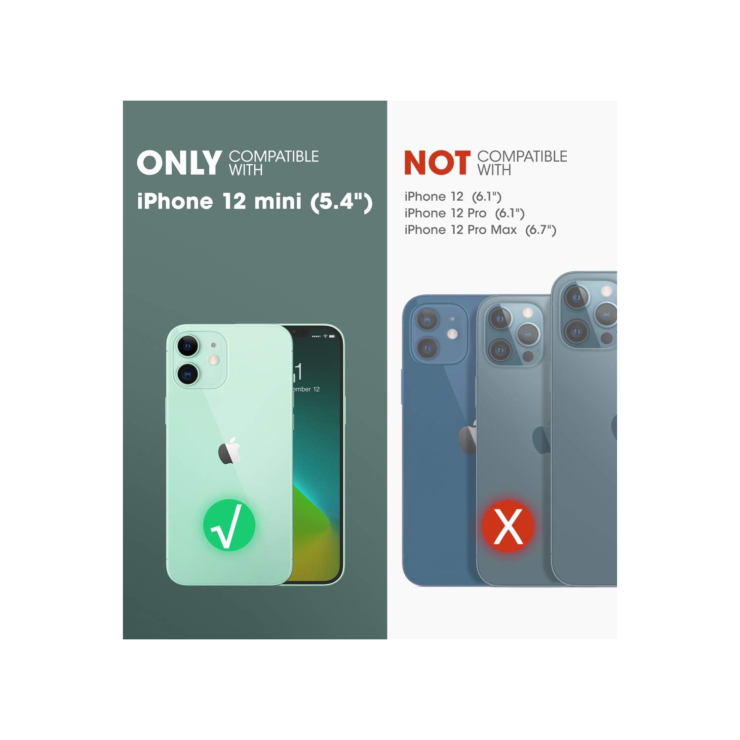 Unicorn Beetle Style Series Case Designed for iPhone 12 Mini 5.4 Inch, Premium Hybrid Protective