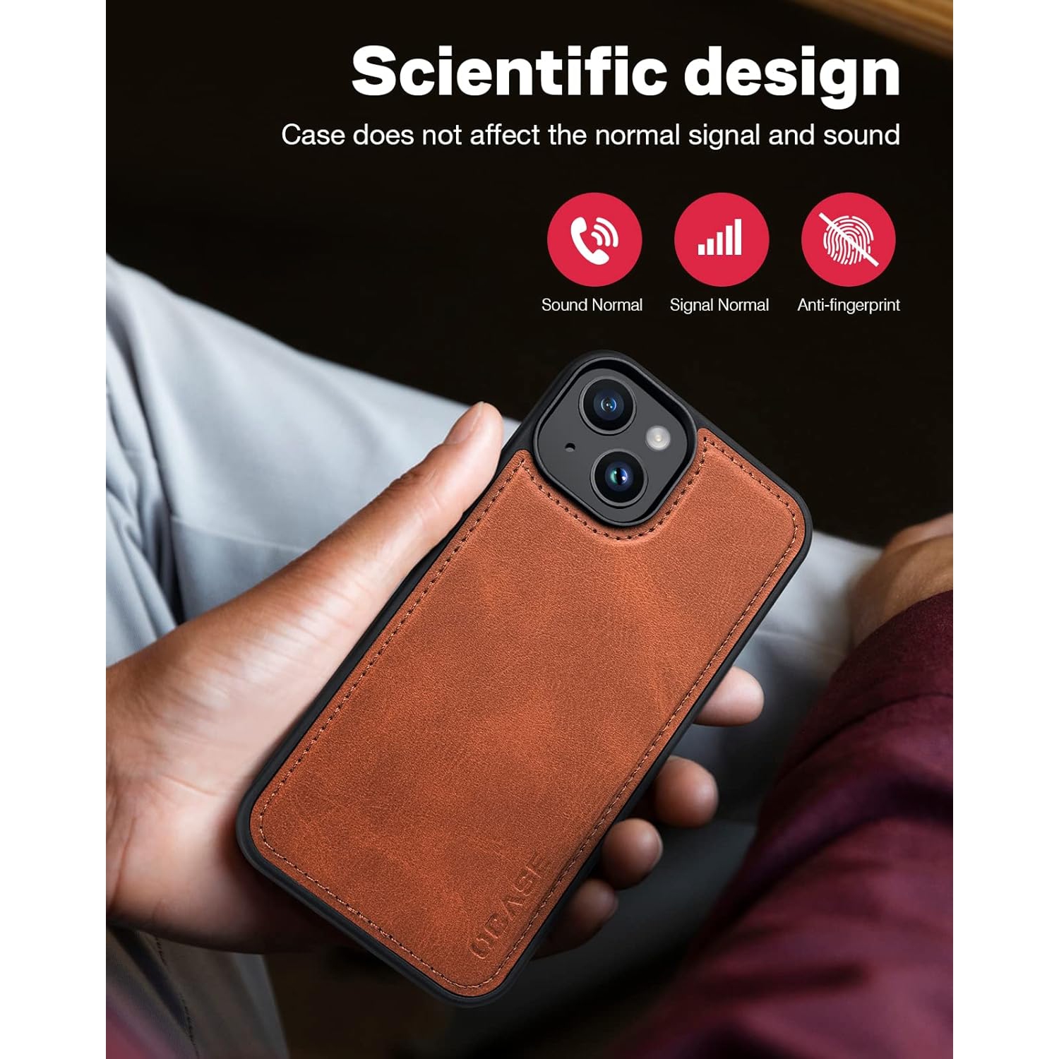 Étui portefeuille iPhone 14 avec porte-cartes, rabat magnétique amovible en cuir pu 2-en-1