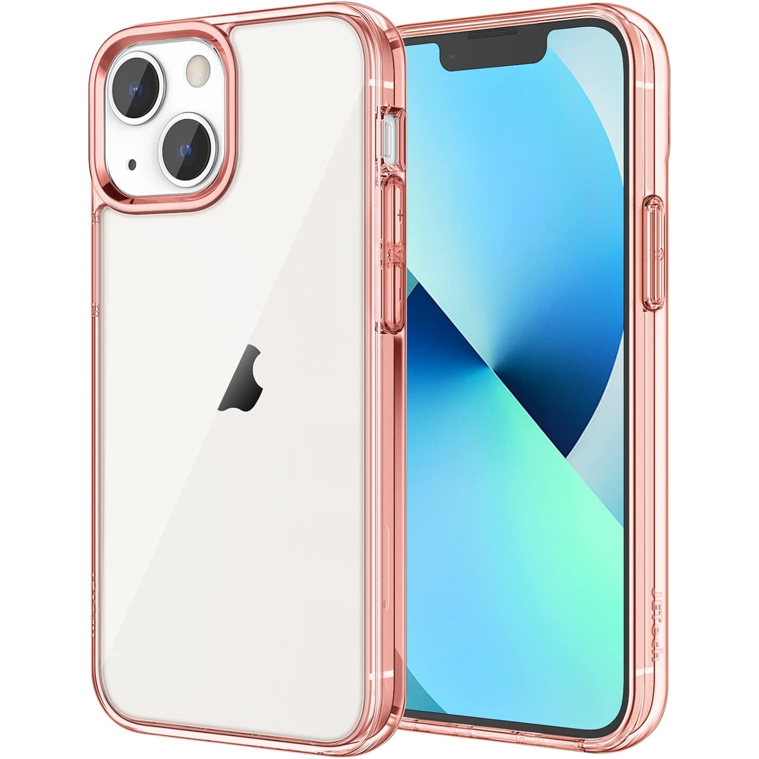 Case for iPhone 13 mini 5.4-Inch, Shockproof Bumper Cover, Anti-Scratch Clear Back