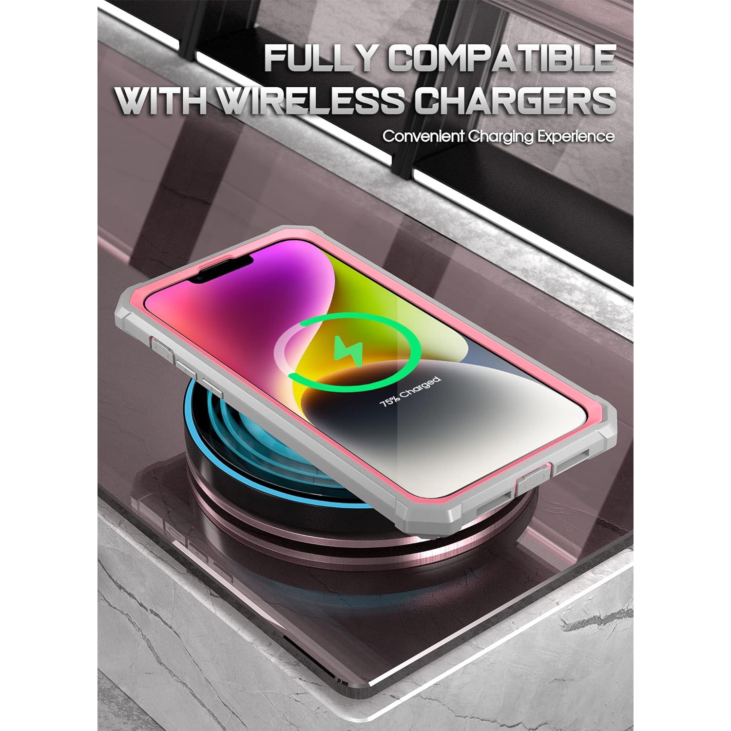 Guardian Case for iPhone 14 6.1 Inch, [6FT Mil-Grade Drop Tested], Full-Body Hybrid Shockproof Bumper Cover