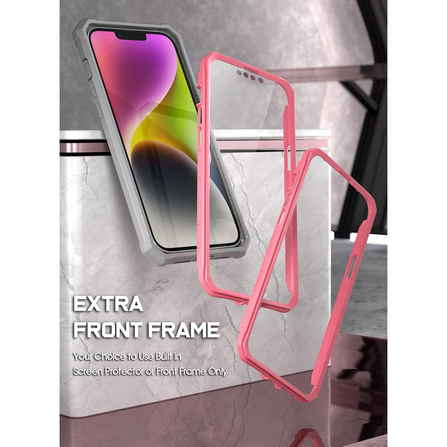 Guardian Case for iPhone 14 6.1 Inch, [6FT Mil-Grade Drop Tested], Full-Body Hybrid Shockproof Bumper Cover