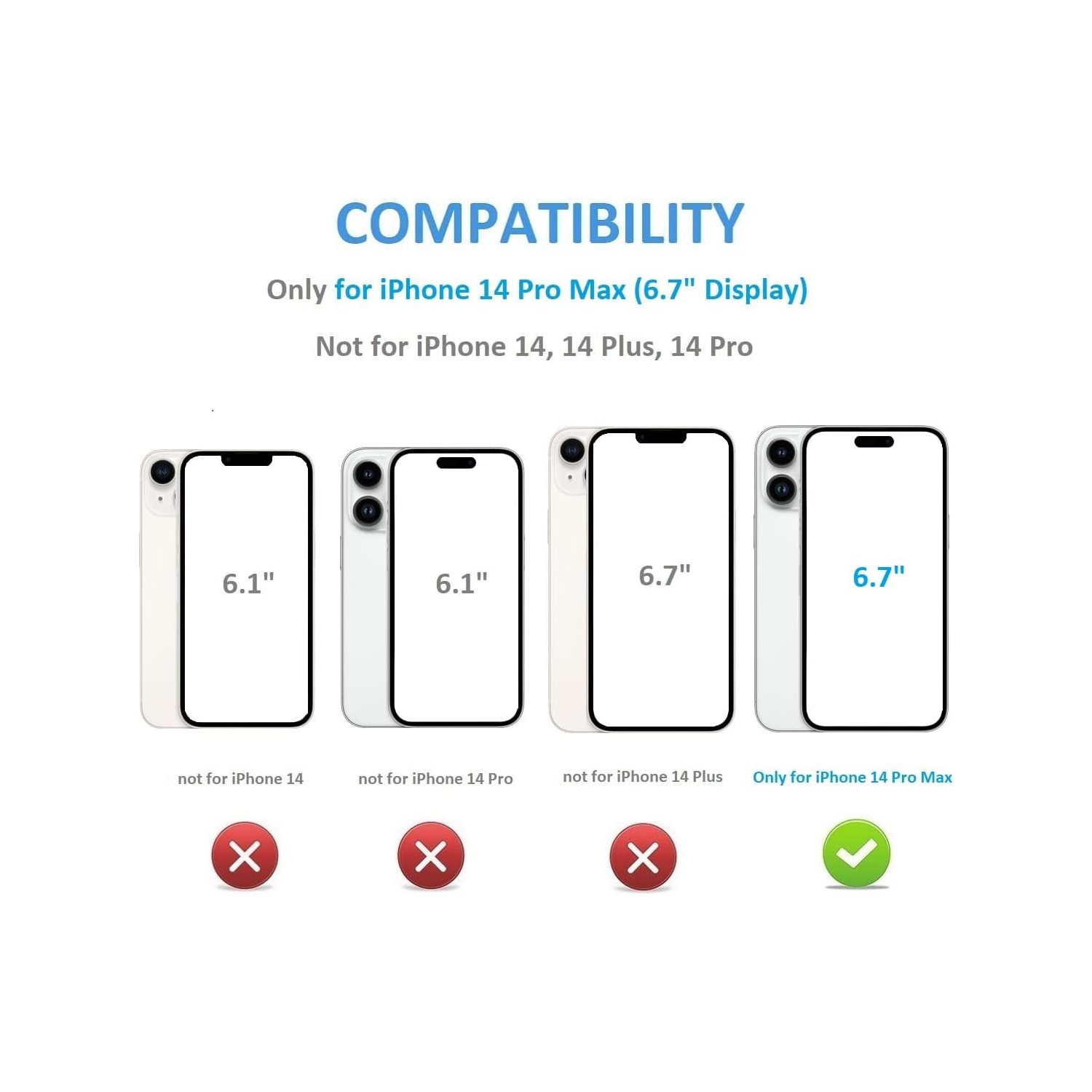 Compatible with iPhone 14 Pro Max Wallet Case with Card Holder, PU Leather Kickstand Card Slots Case, Double