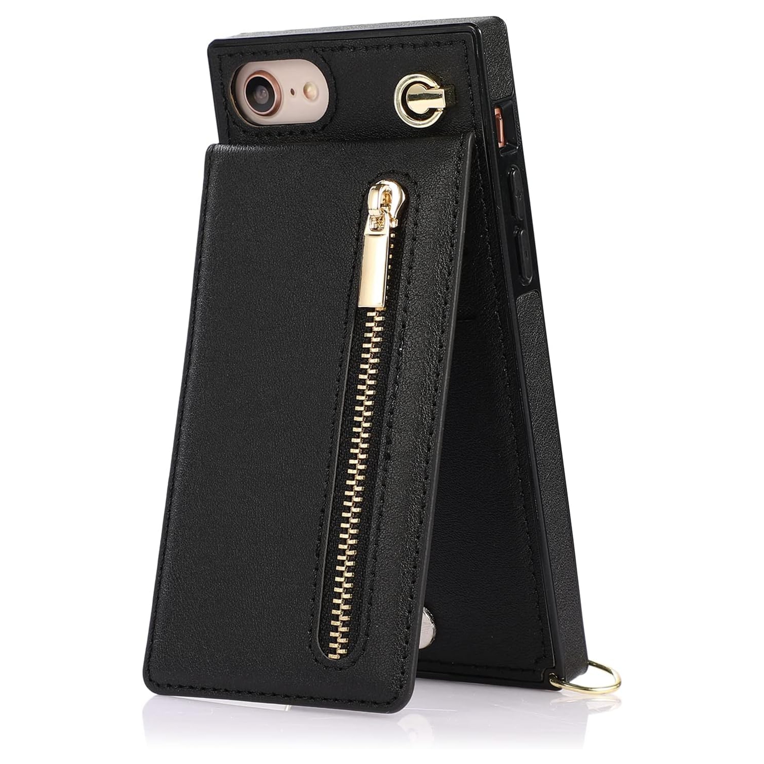 Crossbody Phone Case for iPhone SE 2022/2020 Case with Card Holder for Women,iPhone 7/8 Case Wallet with Strap