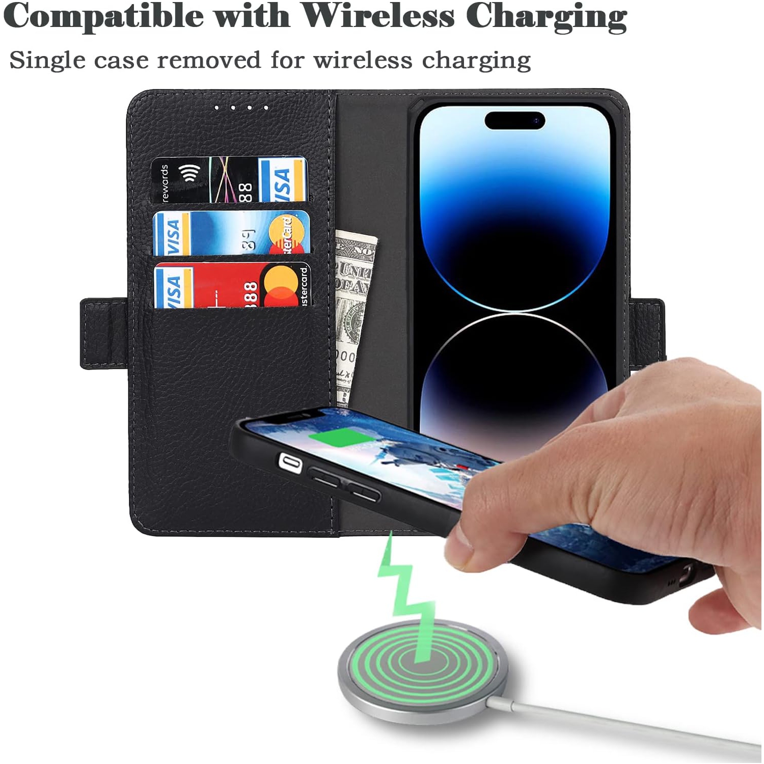 etui iPhone 14 Pro Max Case Wallet Detachable,iPhone 14 pro max Phone case with Card Holder for Women,flip Cell