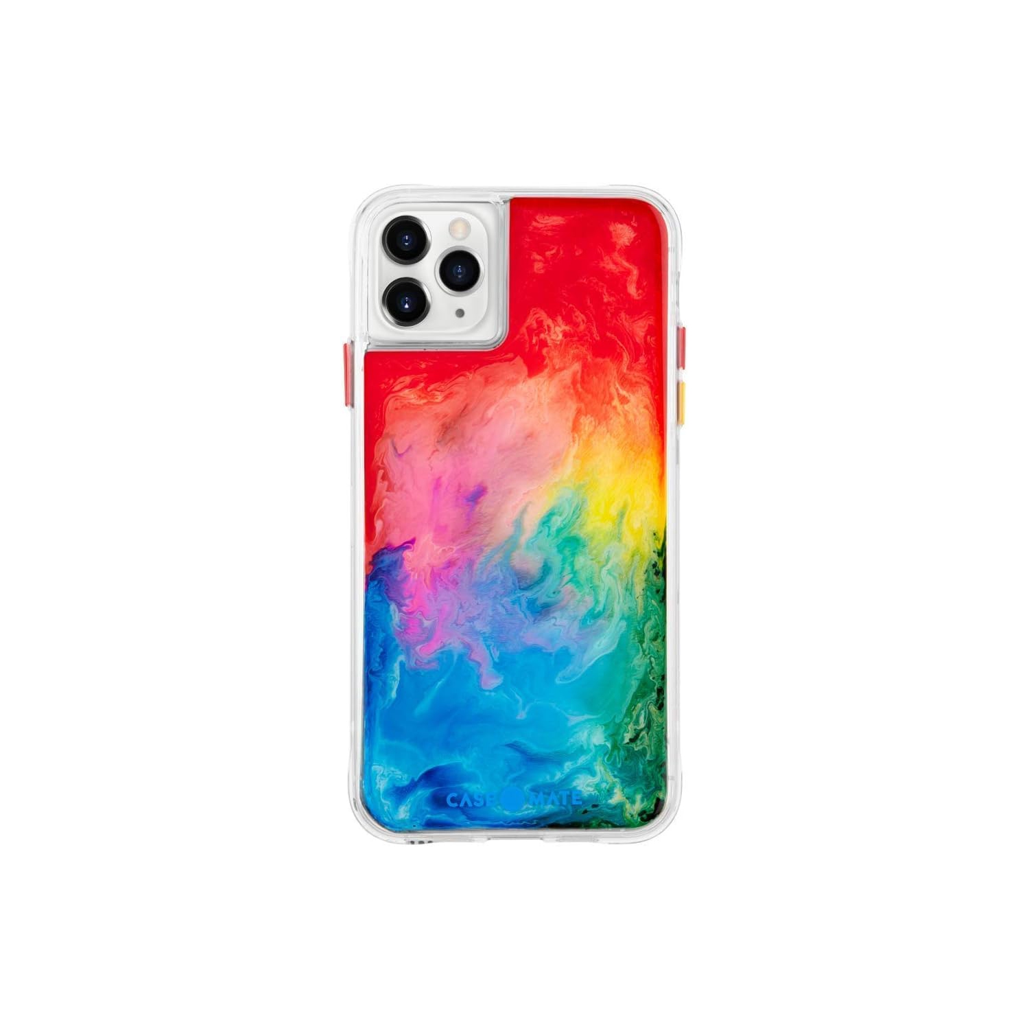 - iPhone 11 Pro Case - Tough Watercolor - Real Ink Swirl - 5.8 - Rainbow Splash
