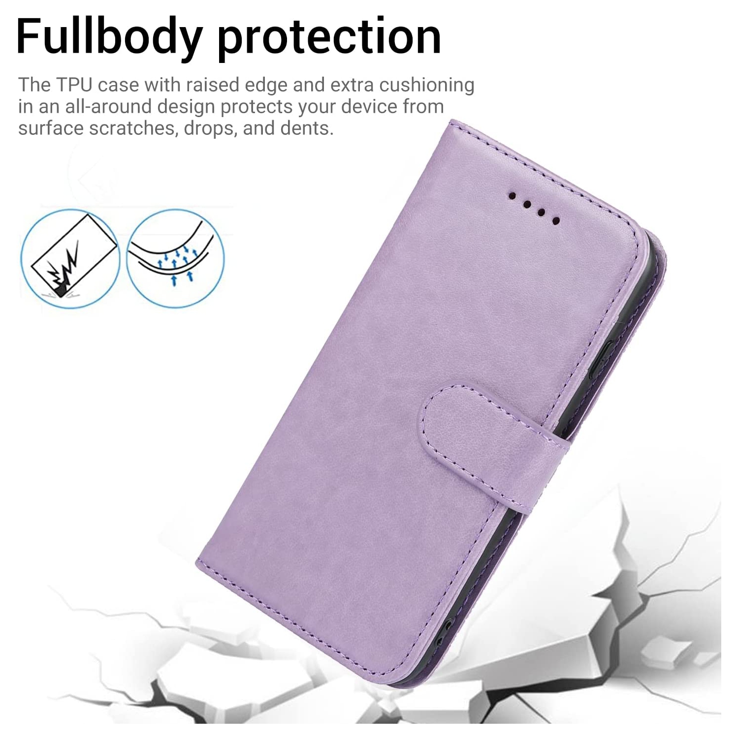 iPhone 13 Pro Wallet Case,Premium Leather Card Holder Card Slot Magnetic Closure Flip Kickstand Women Wallet
