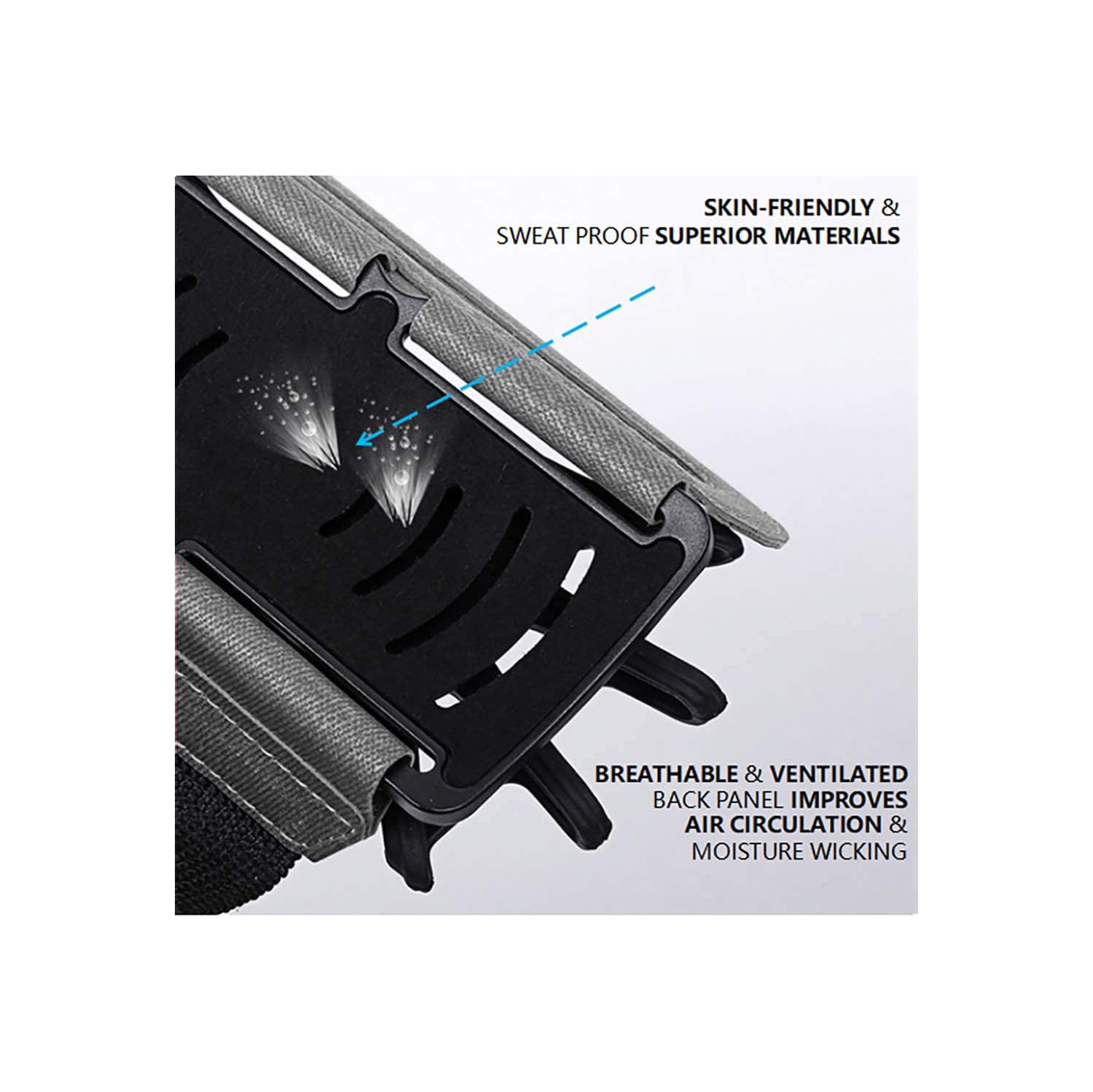 360° Rotatable Workout Phone Armband Case for Men Women, Running Phone Holder for iPhone 11 Pro X/XR/XS/Max/8/7,