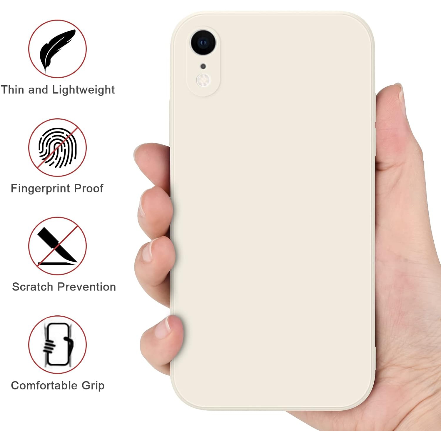 for iPhone XR Case, Soft Silicone Protection Shockproof Phone Case Cover for iPhone XR Case 6.1"