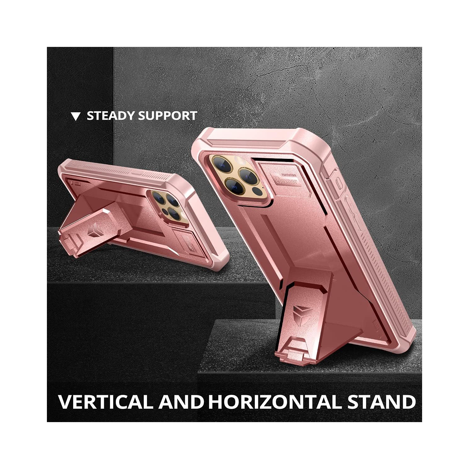 Case Compatible with iPhone 12 & 12 Pro [6.1 inch] 360 Full Body Heavy Duty Military Grade Shockproof Hard Back