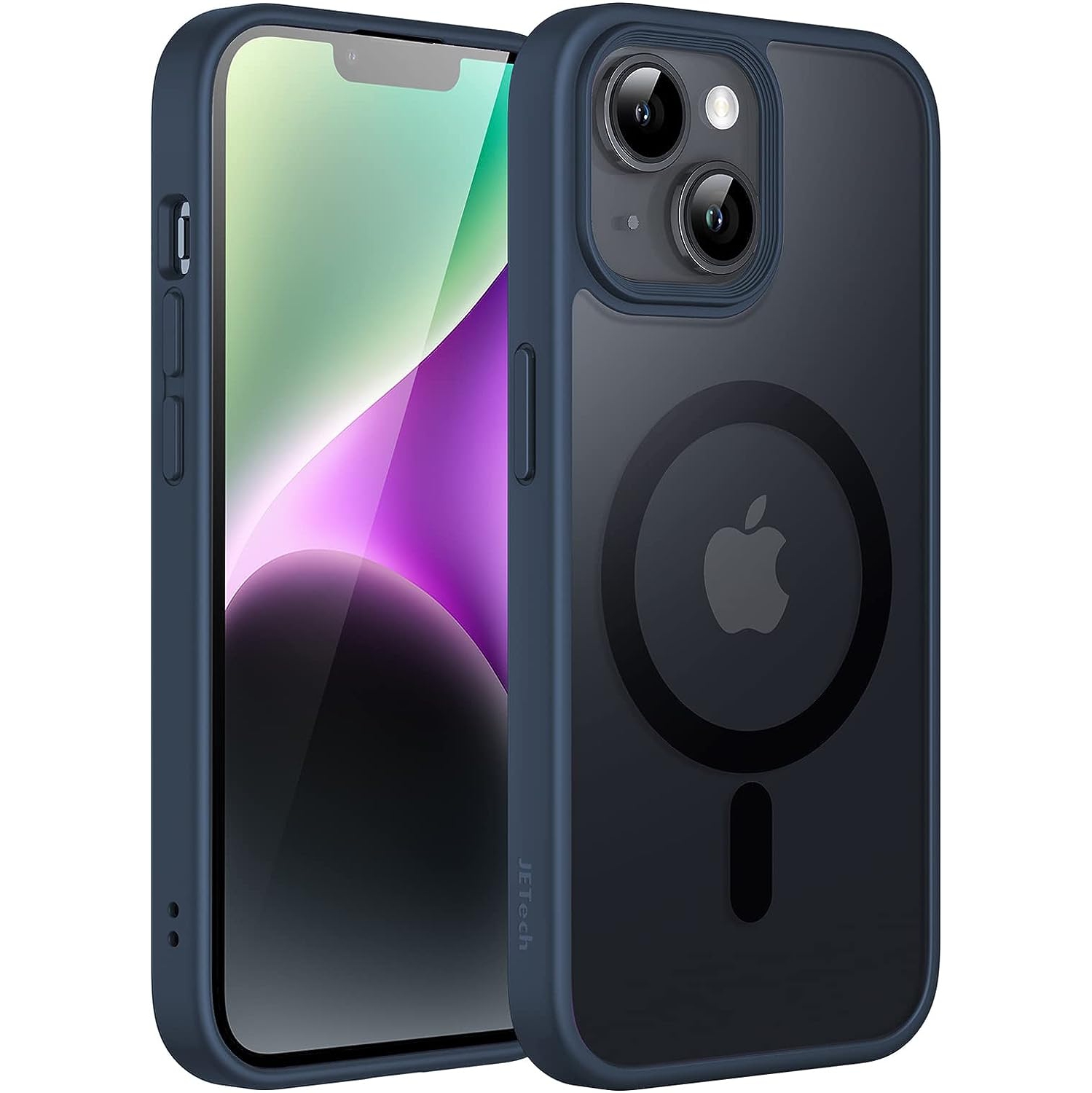 Magnetic Case for iPhone 14 6.1-Inch Compatible with MagSafe, Translucent Matte Back Slim Shockproof Phone Cover