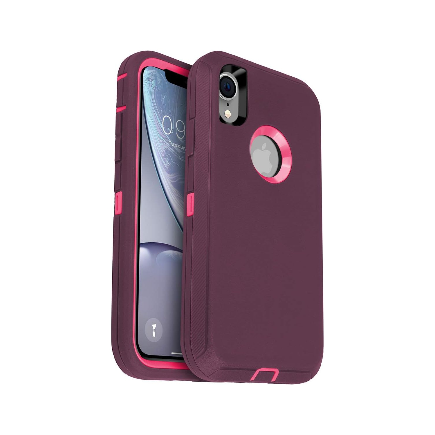 iPhone XR Heavy Duty Case, Shockproof Tough Case, Rugged 3-in-1 Triple-Layer Drop Protection Phone Cover