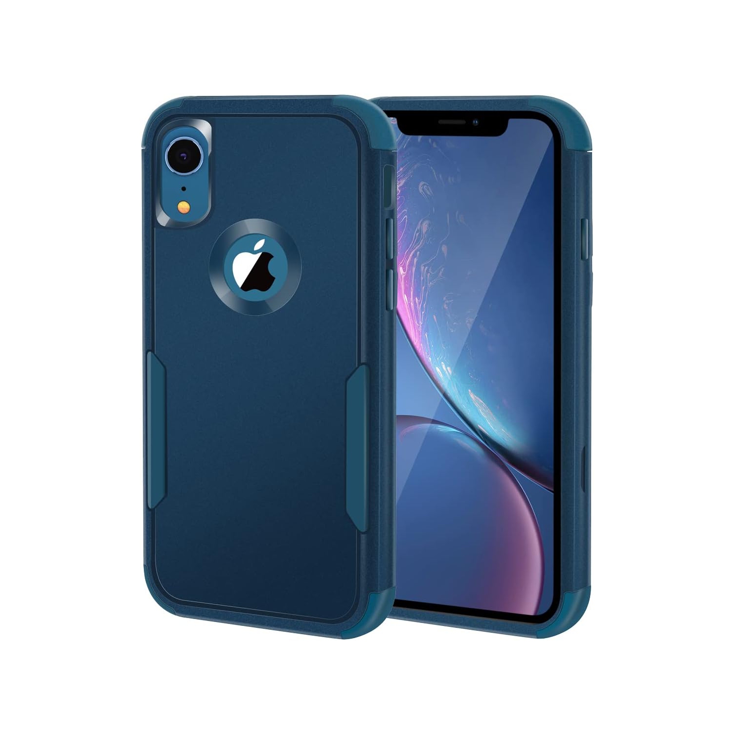 iPhone XR Heavy Duty Case, Shockproof Tough Case, Rugged 3-in-1 Triple-Layer Drop Protection Phone Cover
