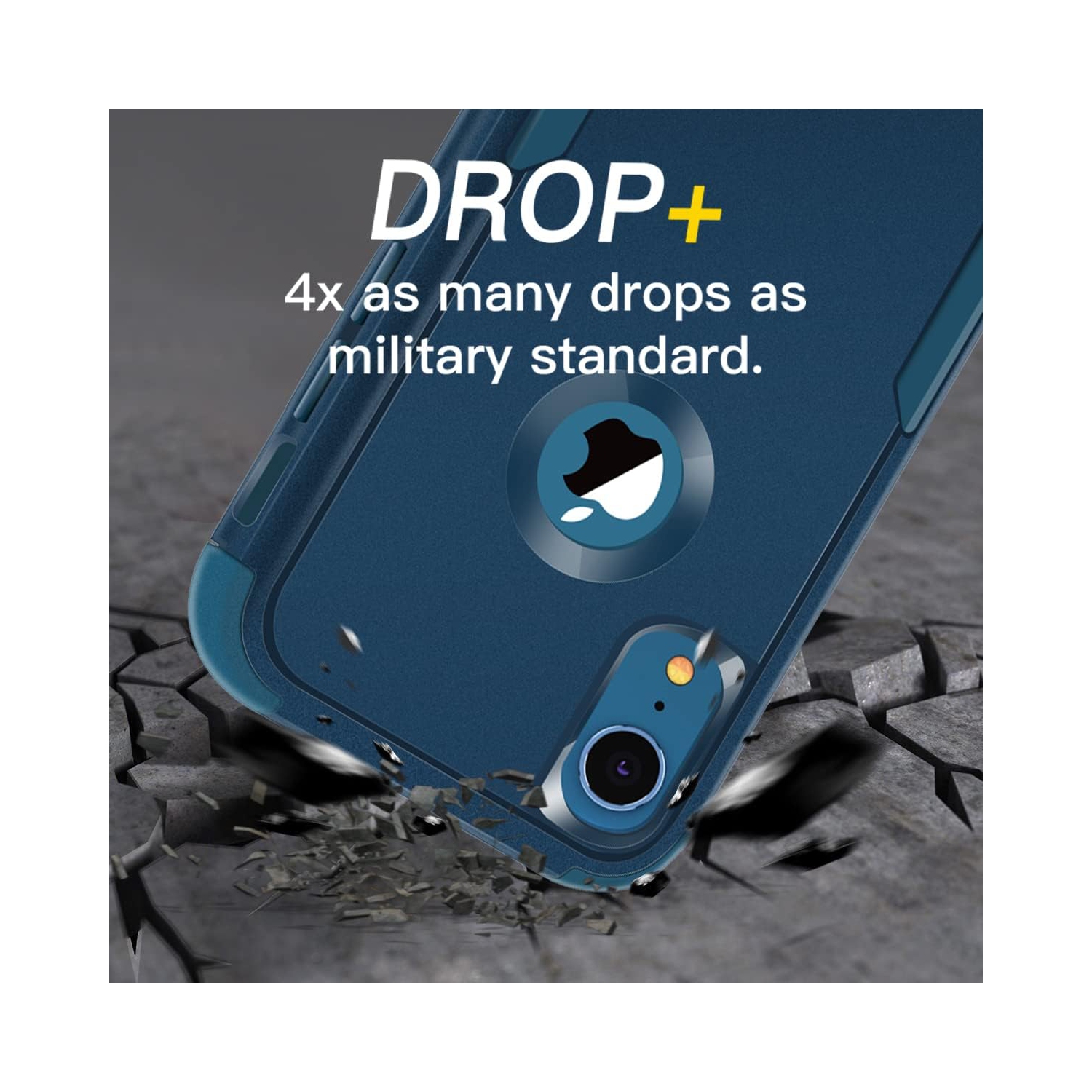 iPhone XR Heavy Duty Case, Shockproof Tough Case, Rugged 3-in-1 Triple-Layer Drop Protection Phone Cover