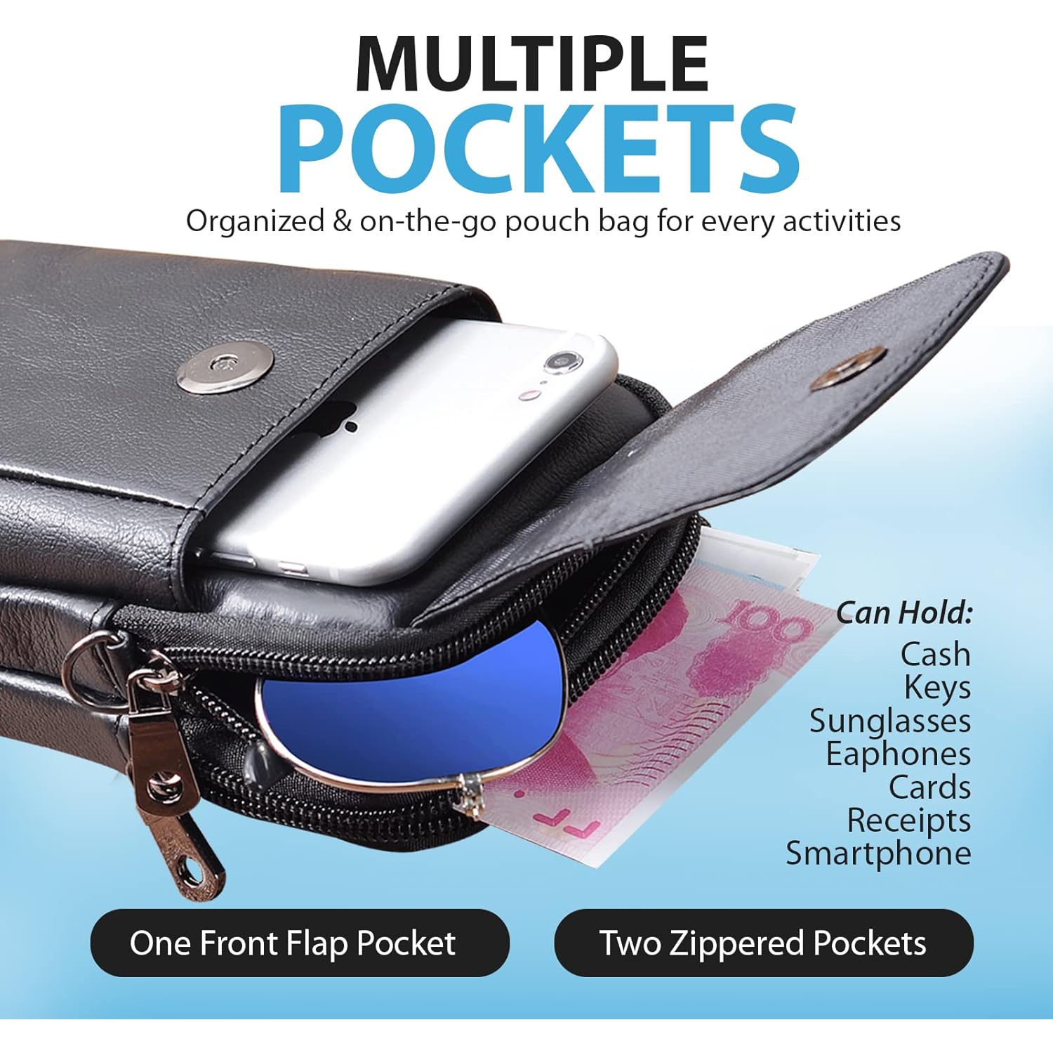 Genuine Leather Cell Phone Holster Case iPhone 11 Pro XS Max 8 7 6 Plus Belt Clip Loop Pouch Galaxy S20 S10+