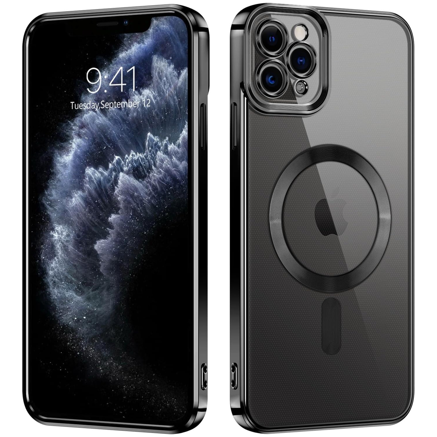 Magnetic Case for iPhone 11 Pro Max Compatible with Magsafe,Transparent iPhone 11 Pro Max Case Slim Cover Full