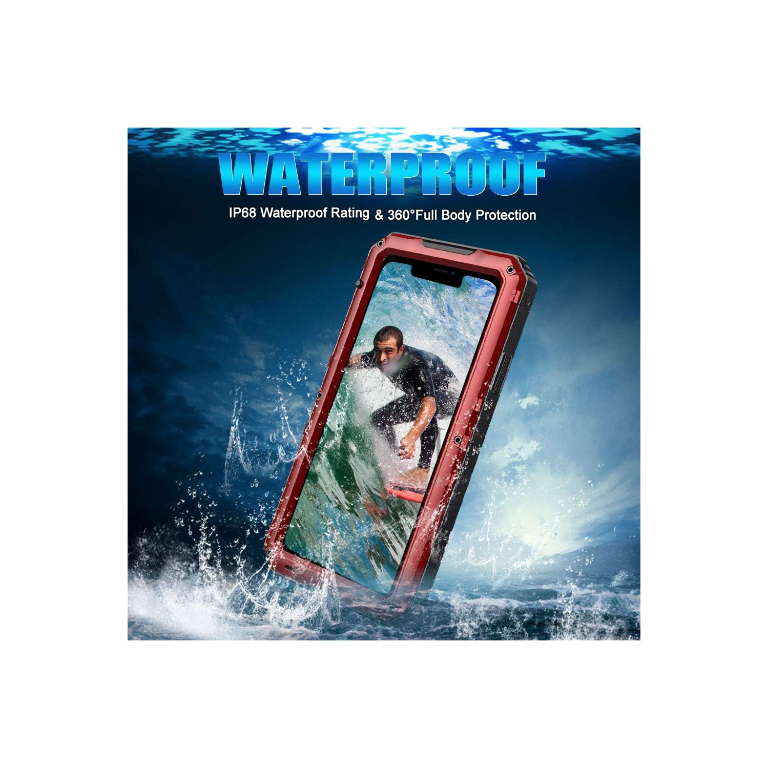 Compatible with iPhone 11 Pro Max Case Shockproof Waterproof Full Body Protective Heavy Duty Built-in Screen