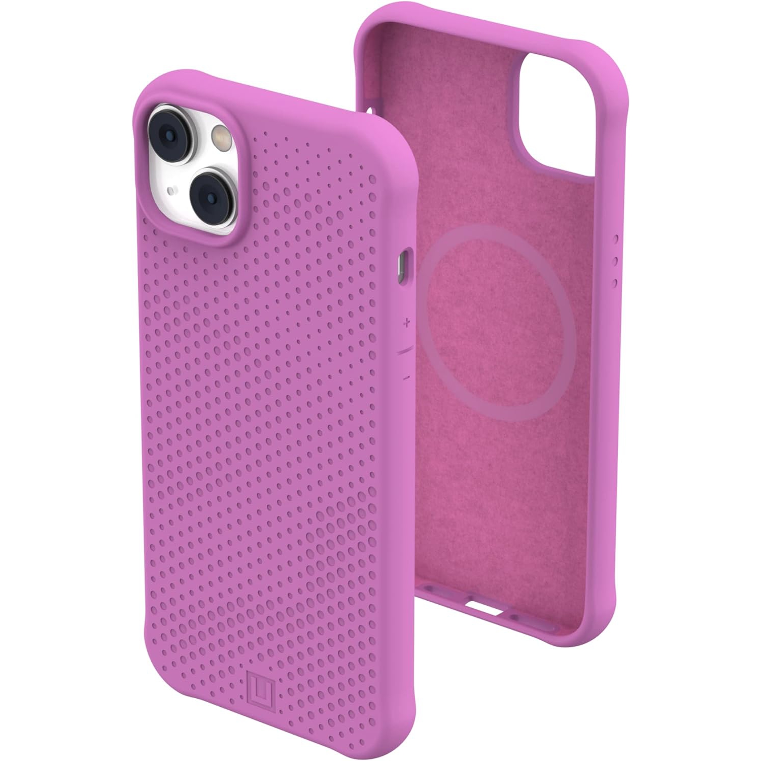 [U] by UAG Designed for iPhone 14 Plus Case Purple Orchid 6.7" Dot Built-in Magnet Compatible with MagSafe Charging