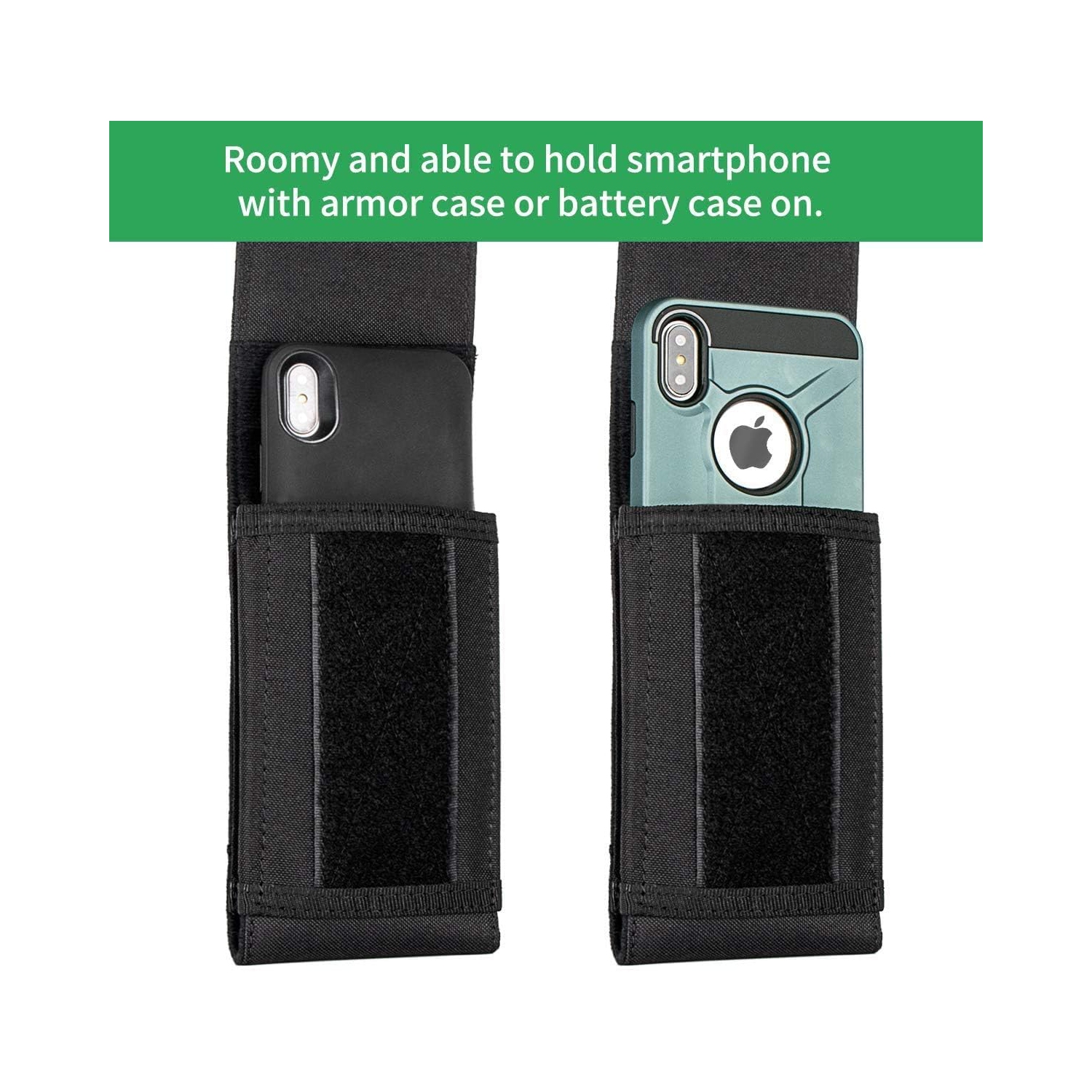 Étui protecteur pour téléphone Tactical Mole, pochette robuste à ceinture boucle avec bande drapeau pour iPhone 14 plus/14 Pro