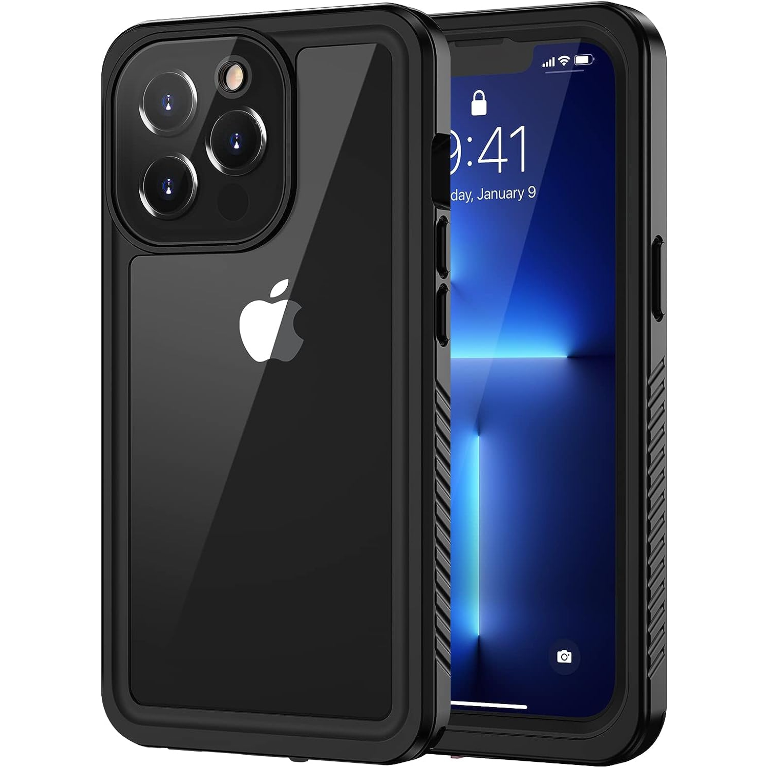 iPhone 13 Pro Max Case, IP68 Waterproof Dustproof Shockproof Case with Built-in Screen Protector, Full Body