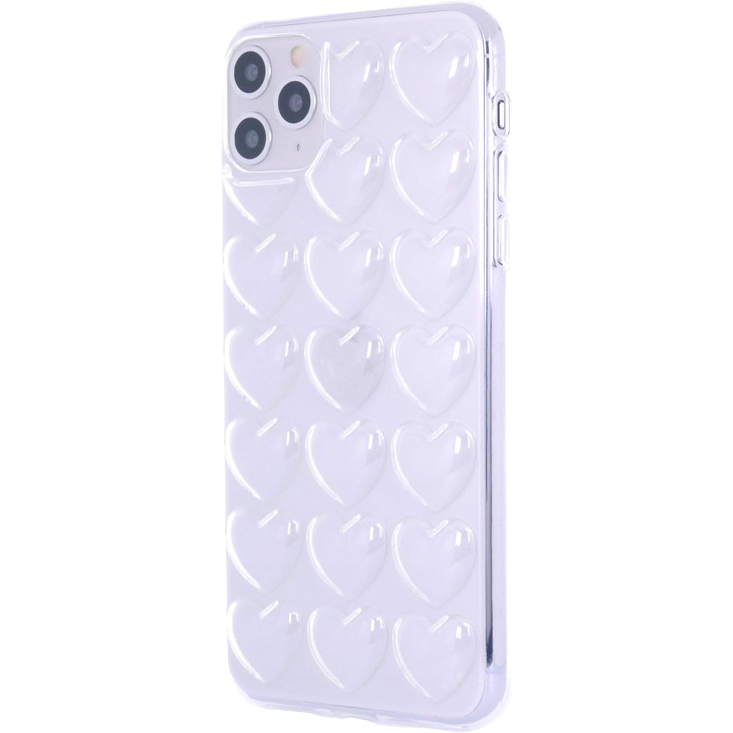 iPhone 11 Pro Case for Women, 3D Pop Bubble Heart Kawaii Gel Cover, Cute Girly for iPhone11 Pro 5.8 inch 2019 -