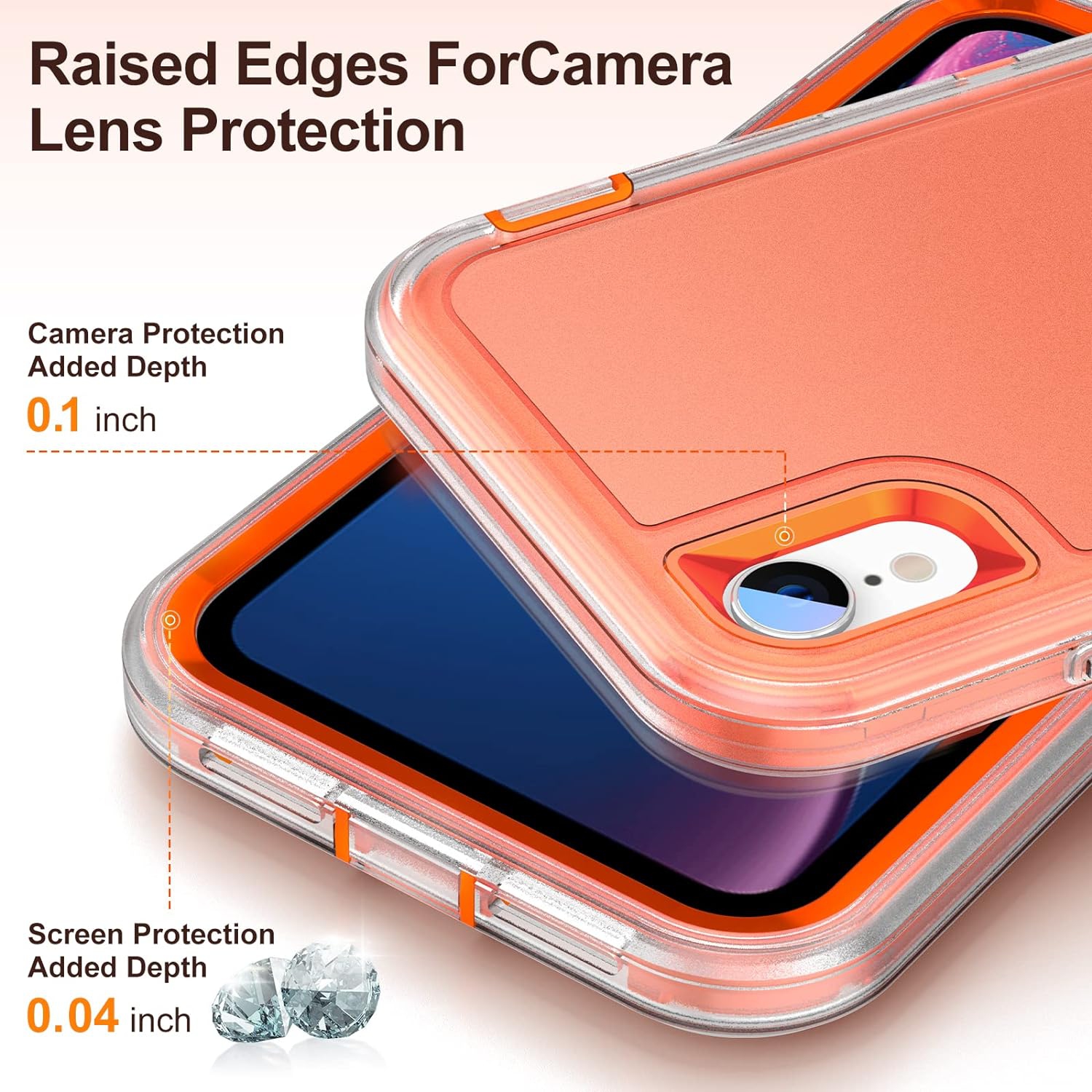 iPhone XR Case with Build-in Kickstand,Heavy Duty Protection Shockproof Anti-Scratch Rugged Protective Durable