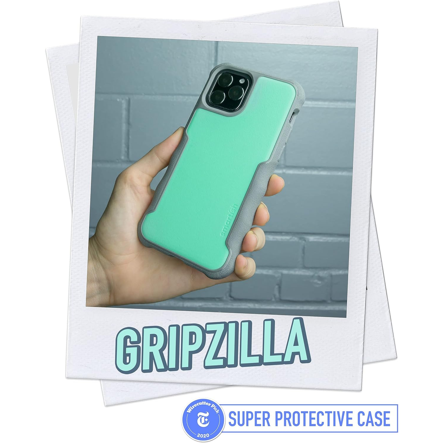 iPhone 11 Pro Armor Case - Gripzilla [Rugged + Protective] Slim Tough Grip Cover - Minty Fine
