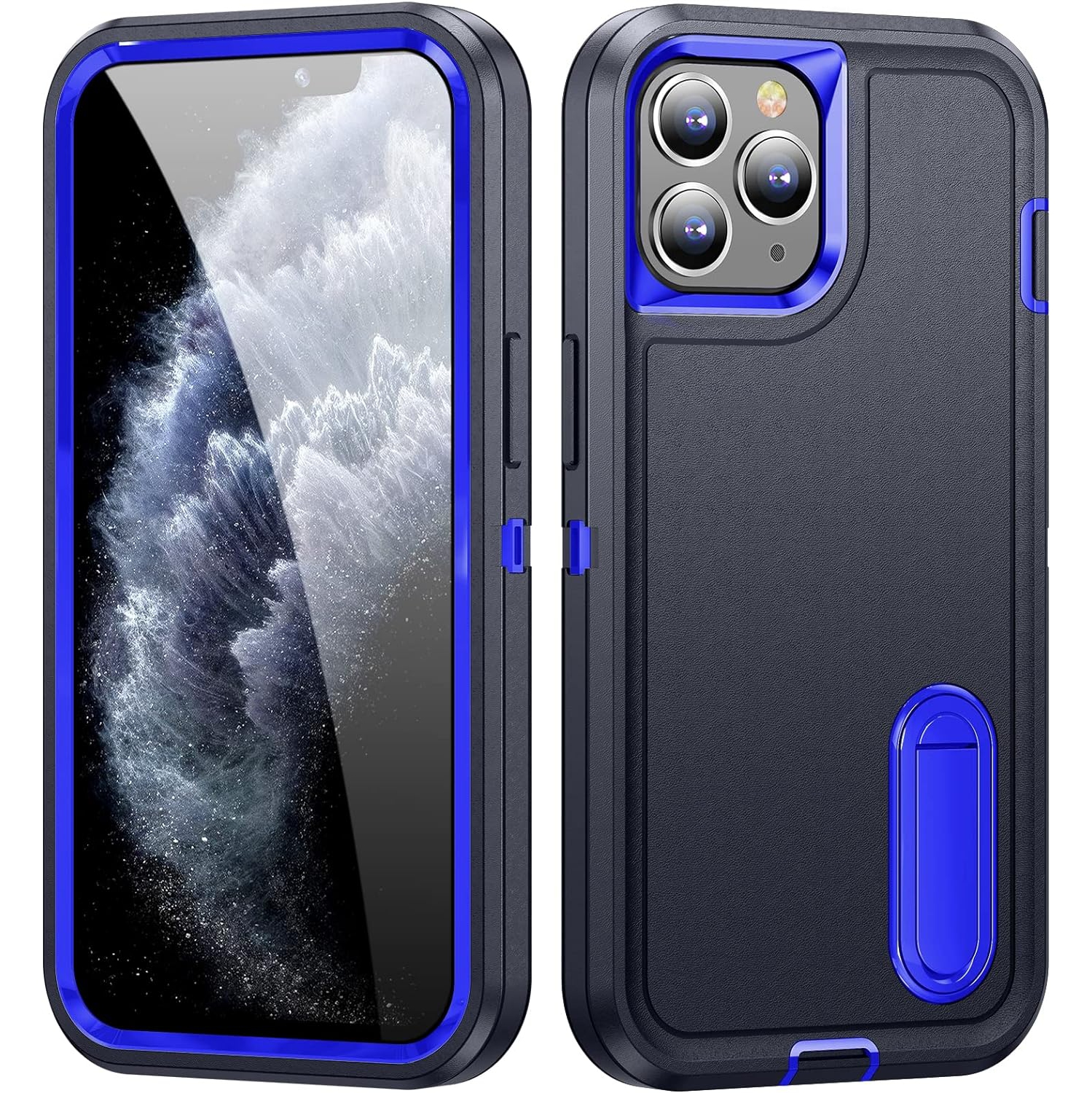 iPhone 11 Pro Max Case with Build-in Kickstand,Heavy Duty Protection Shockproof Anti-Scratch Rugged Protective