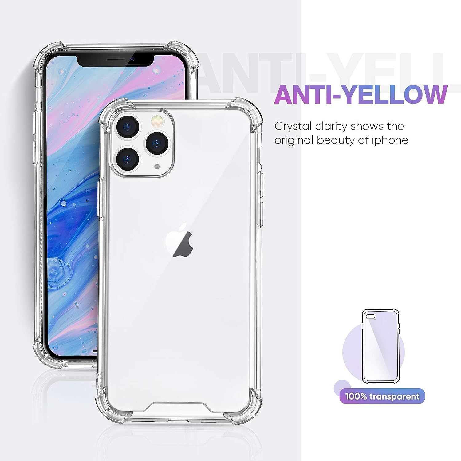 Case Compatible with iPhone 11 pro Case, with 4 Corners Shockproof Protection