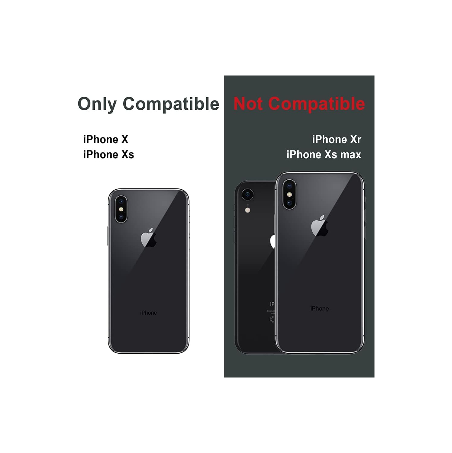 CX PRO II Case for iPhone Xs/iPhone X, with Card Holder | Slim Protective Cover with Hidden Cards Wallet Flip Slot