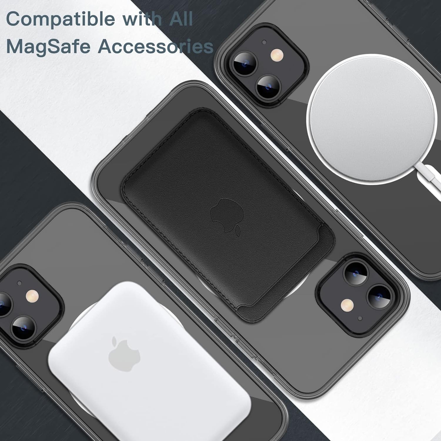 Magnetic Case for iPhone 12 Mini 5.4-Inch Compatible with MagSafe Wireless Charging, Shockproof Phone Bumper