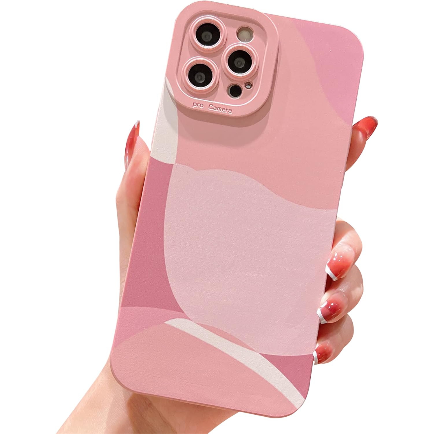 Compatible with iPhone 13 Pro Max Case 6.7 Inch, Cute Painted Art Full Camera Lens Protective Slim Soft