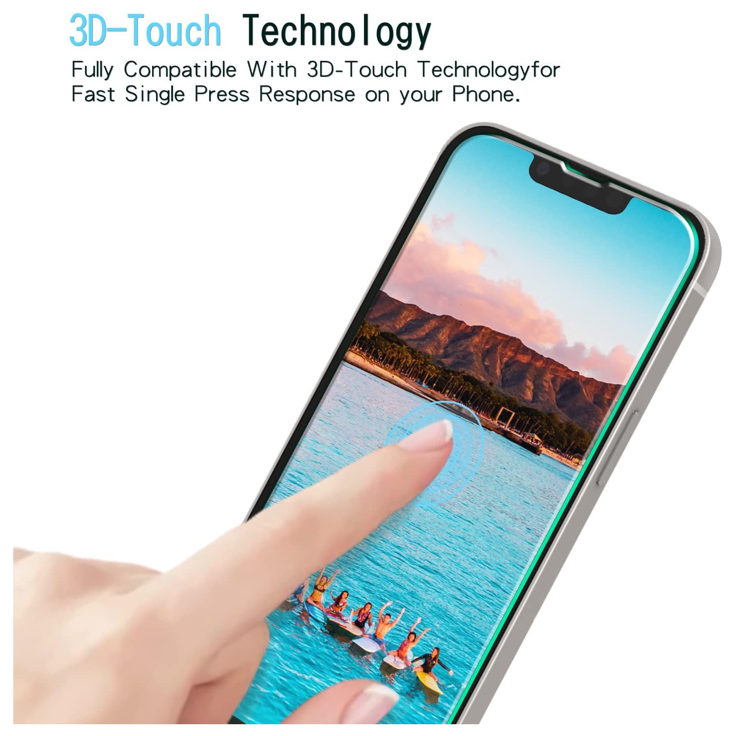 [2 Pack] Screen Protector for iPhone 13 Pro Max 6.7-inch HD Tempered Glass, Anti Scratch, Bubble Free, Case