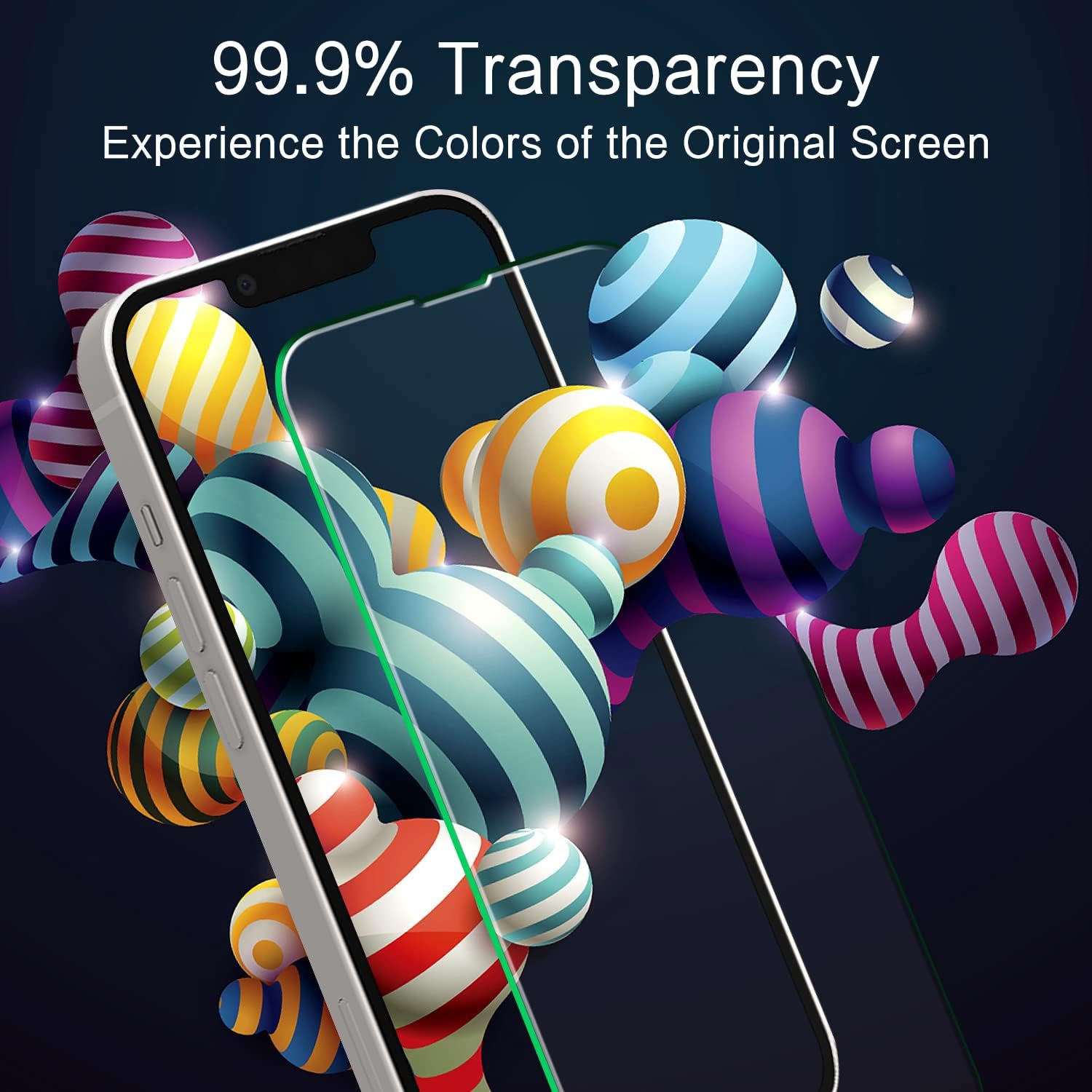 [2 Pack] Screen Protector for iPhone 13 Pro Max 6.7-inch HD Tempered Glass, Anti Scratch, Bubble Free, Case