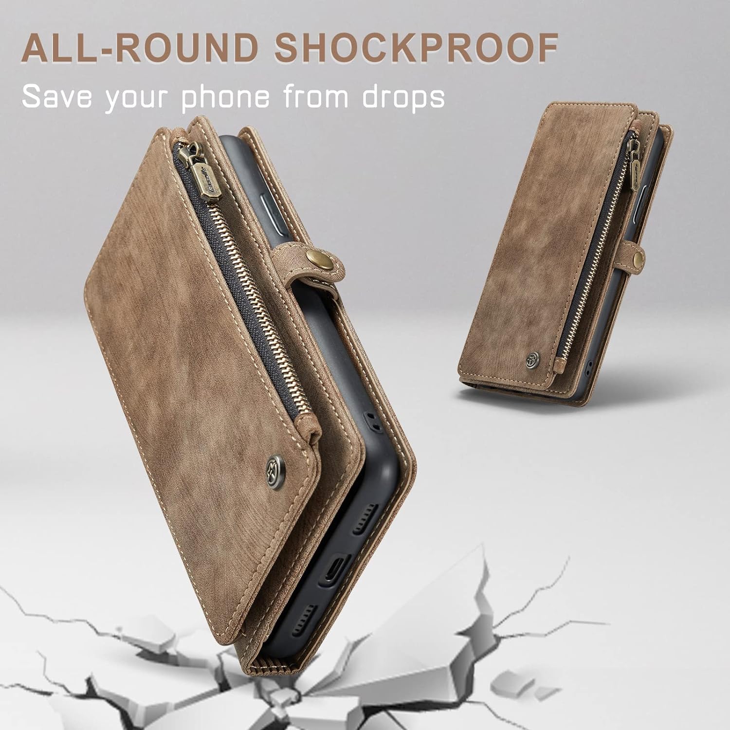 for iPhone XR Case, iPhone XR Wallet Case for Women and Men, iPhone XR Case with Card Holder, Durable PU