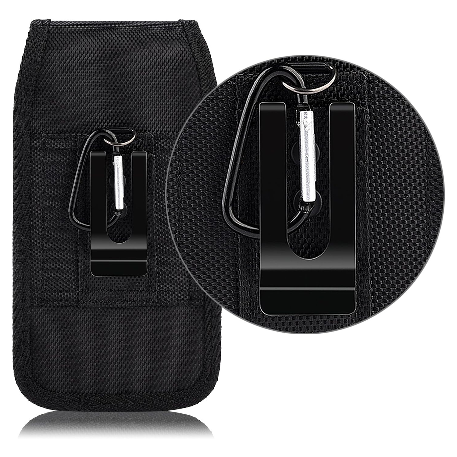 Cell Phone Nylon Belt Case for iPhone 13 Pro Max 14 Pro, kiwitatá Rugged Pouch Holster Holder Case for iPhone 14 Pro