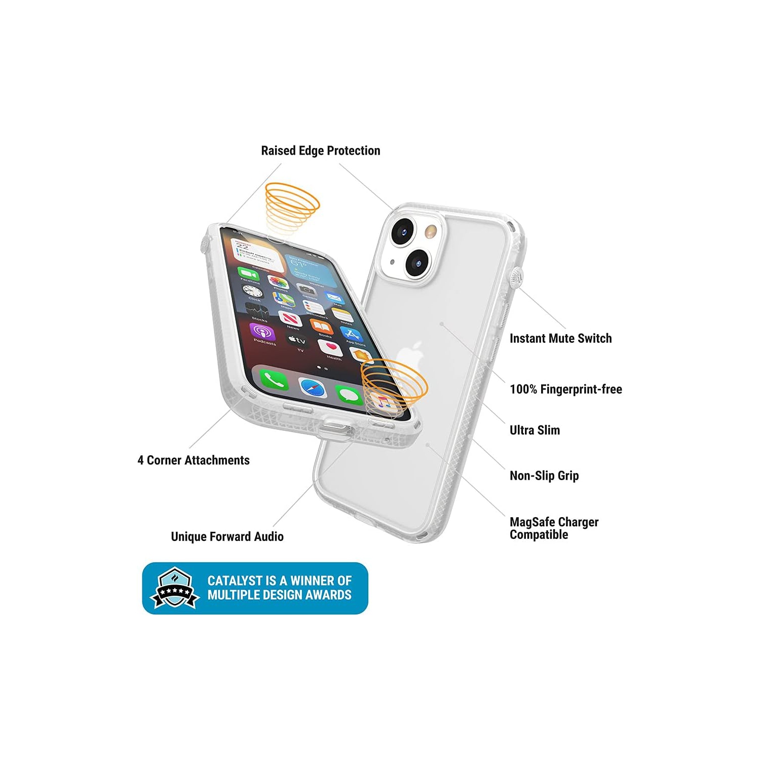 iPhone – Étui mince de la série 13 Mini Case influence, étuis de sécurité à impression doigt, téléphone à l’épreuve des chutes, avec cordon