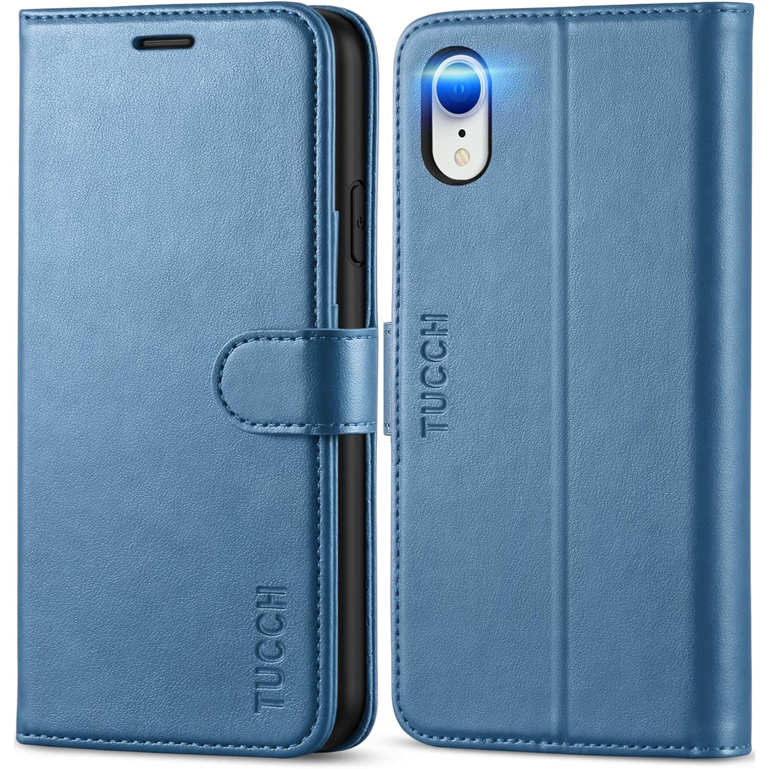 iPhone XR Wallet Case PU Leather iPhone XR Case with Card Slots Magnetic Closure RFID Blocking Full Protection
