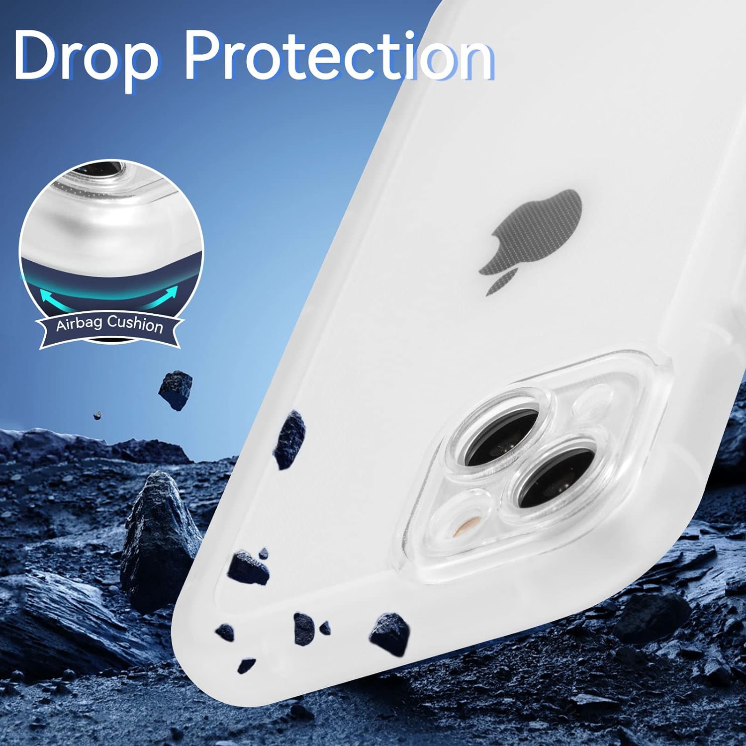 Case for iPhone 13/14 6.1 inch,Clear Mobile Phone Case Soft TPU Silicone Case Non-Yellowing Crystal Case