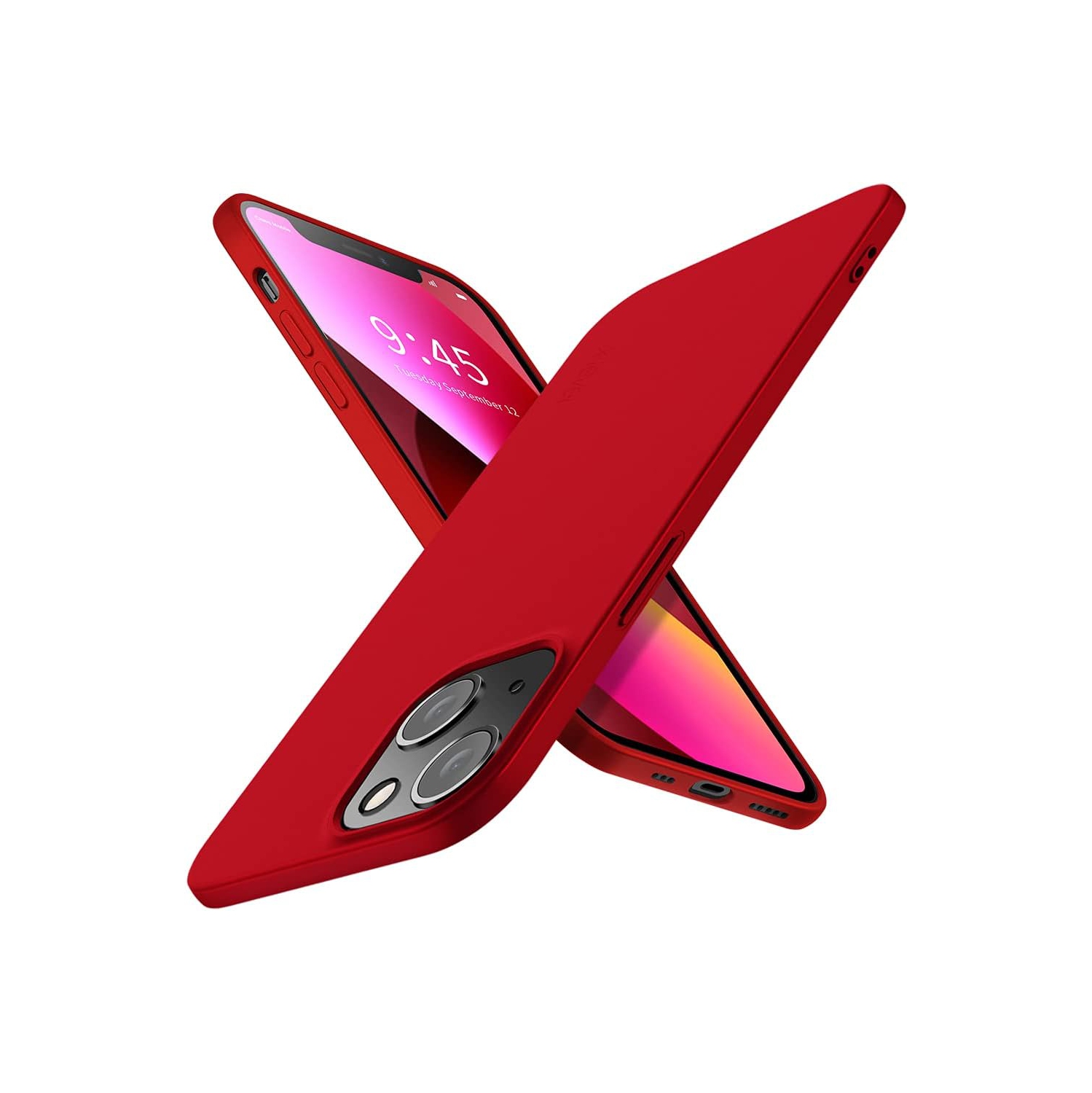 Compatible iPhone 13 Mini Case Slim Fit Ultra-Thin [Guardian Series] Soft TPU Matte Finish Coating Phone Cases