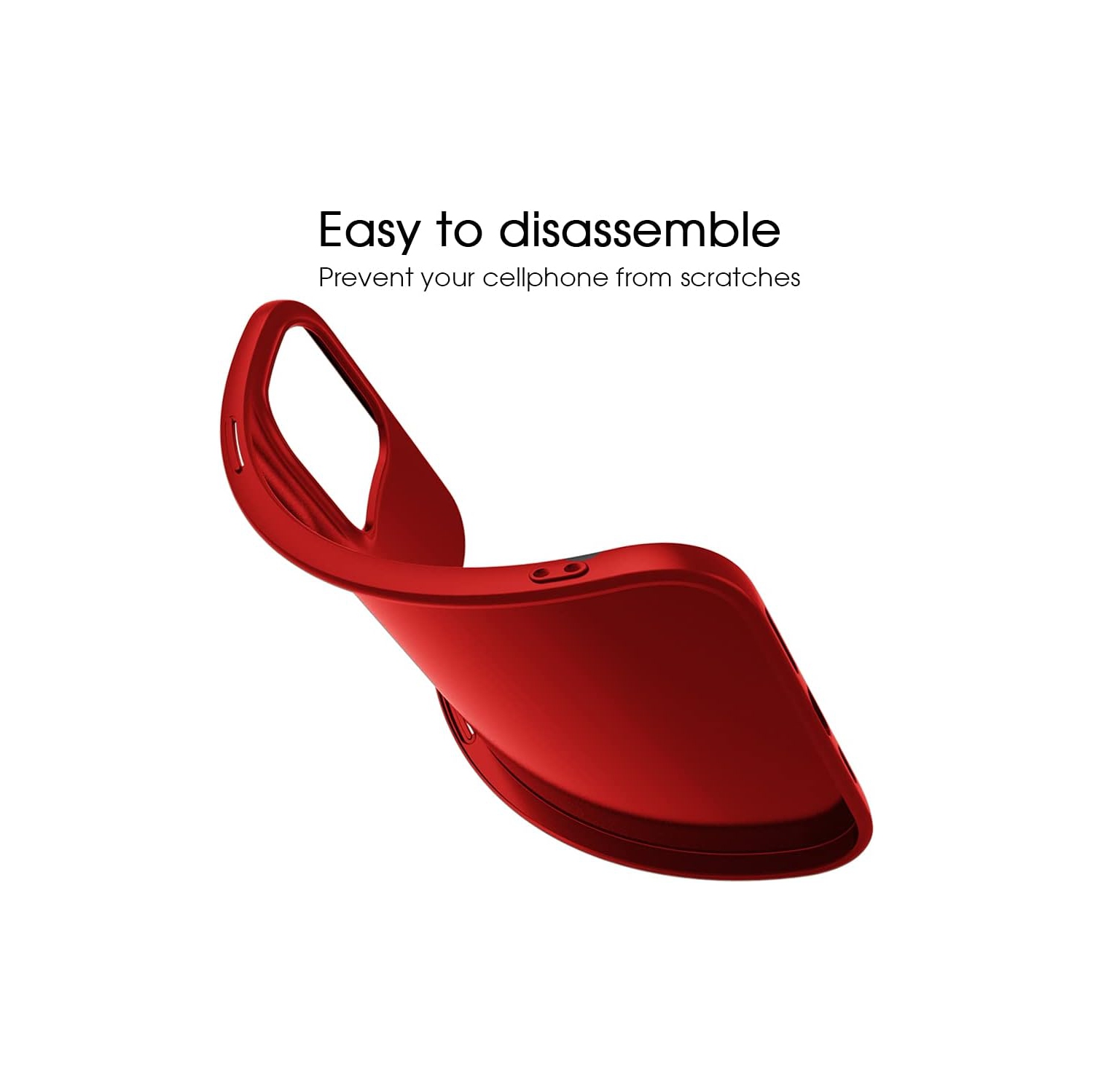 Compatible iPhone 13 Mini Case Slim Fit Ultra-Thin [Guardian Series] Soft TPU Matte Finish Coating Phone Cases