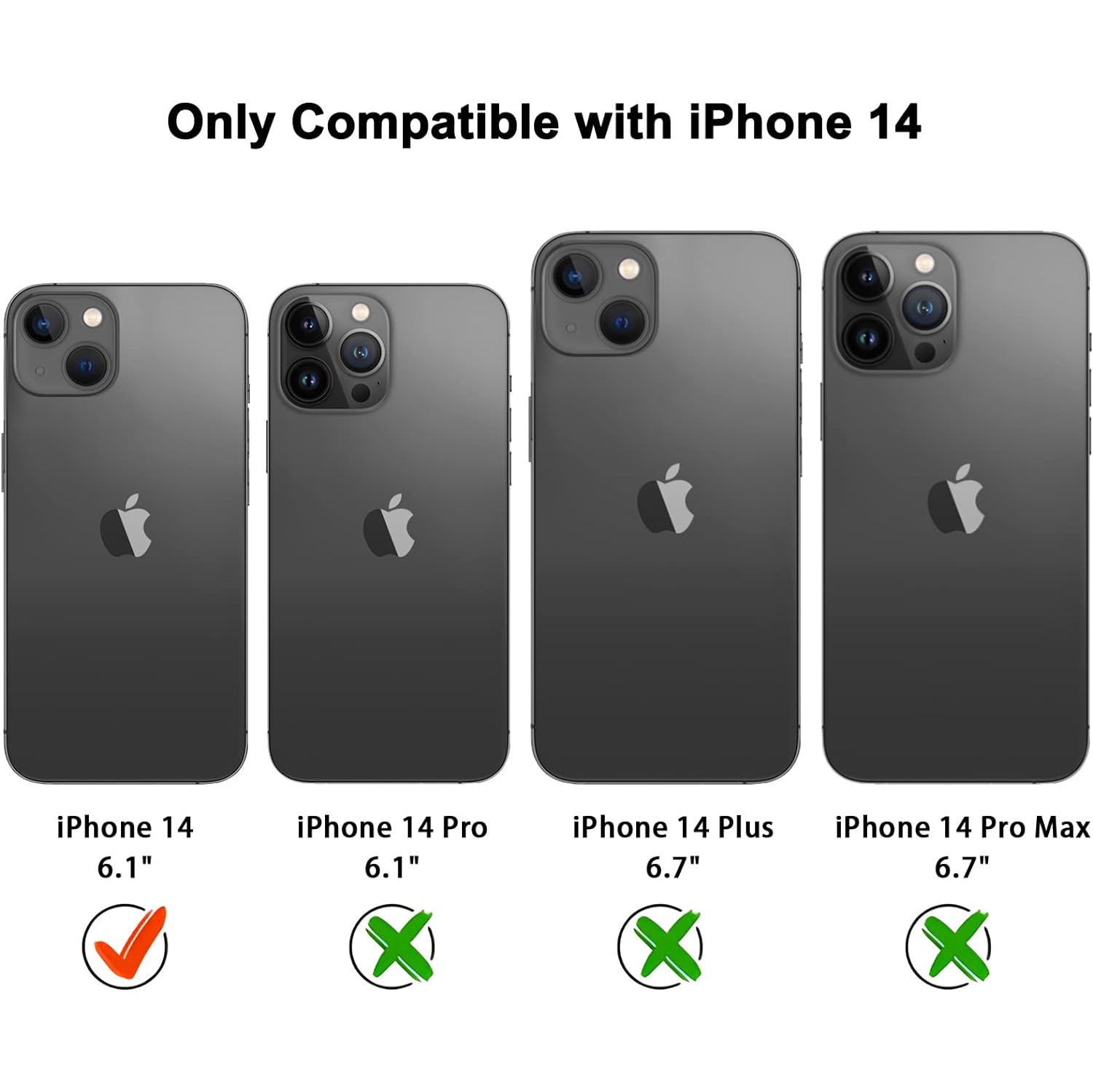 Étui pour iPhone 14, pare-chocs en silicone souple avec doublure en microfibre antichoc et antirayure