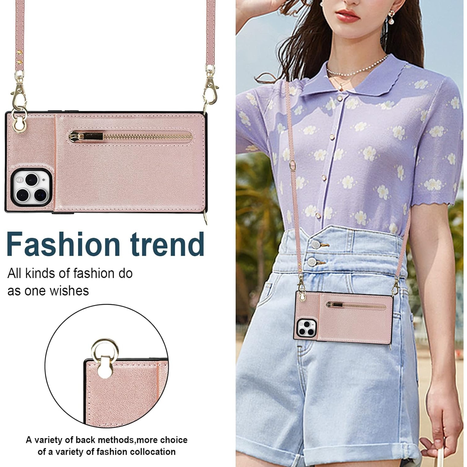 Crossbody Phone Case for iPhone 11 Pro Max Case with Card Holder for Women,iPhone 11 Pro Max Case Wallet