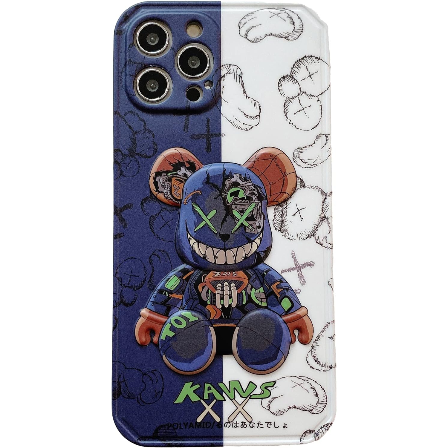 PBXOO iPhone 13 PRO Solid CASE XX 3D Creative Design TPU for Men Women Hard Bumper Silicone Shockproof Protective