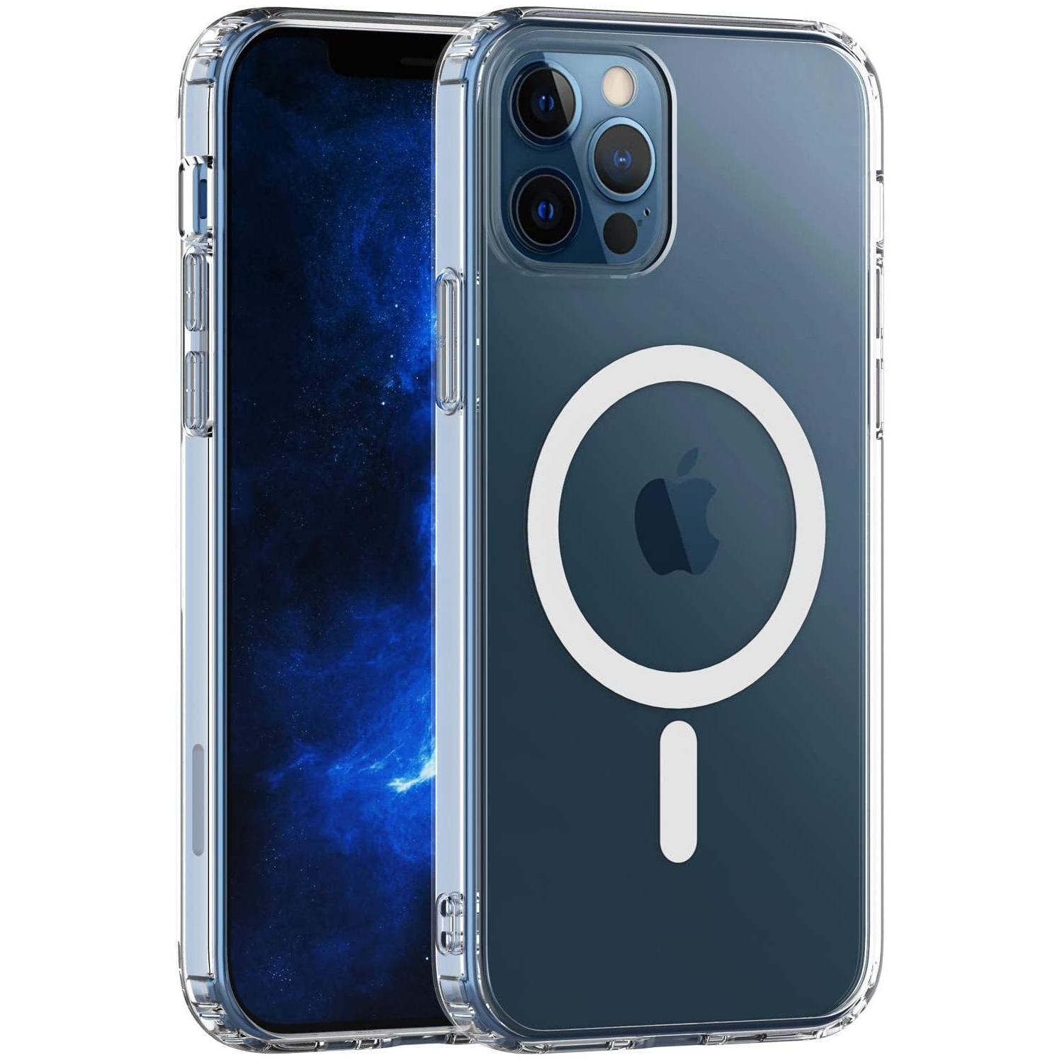 iPhone 11 pro Crystal Clear Case Compatible with MagSafe, [Strong Magnet] [Non-Yellowing] [10FT Military Grade