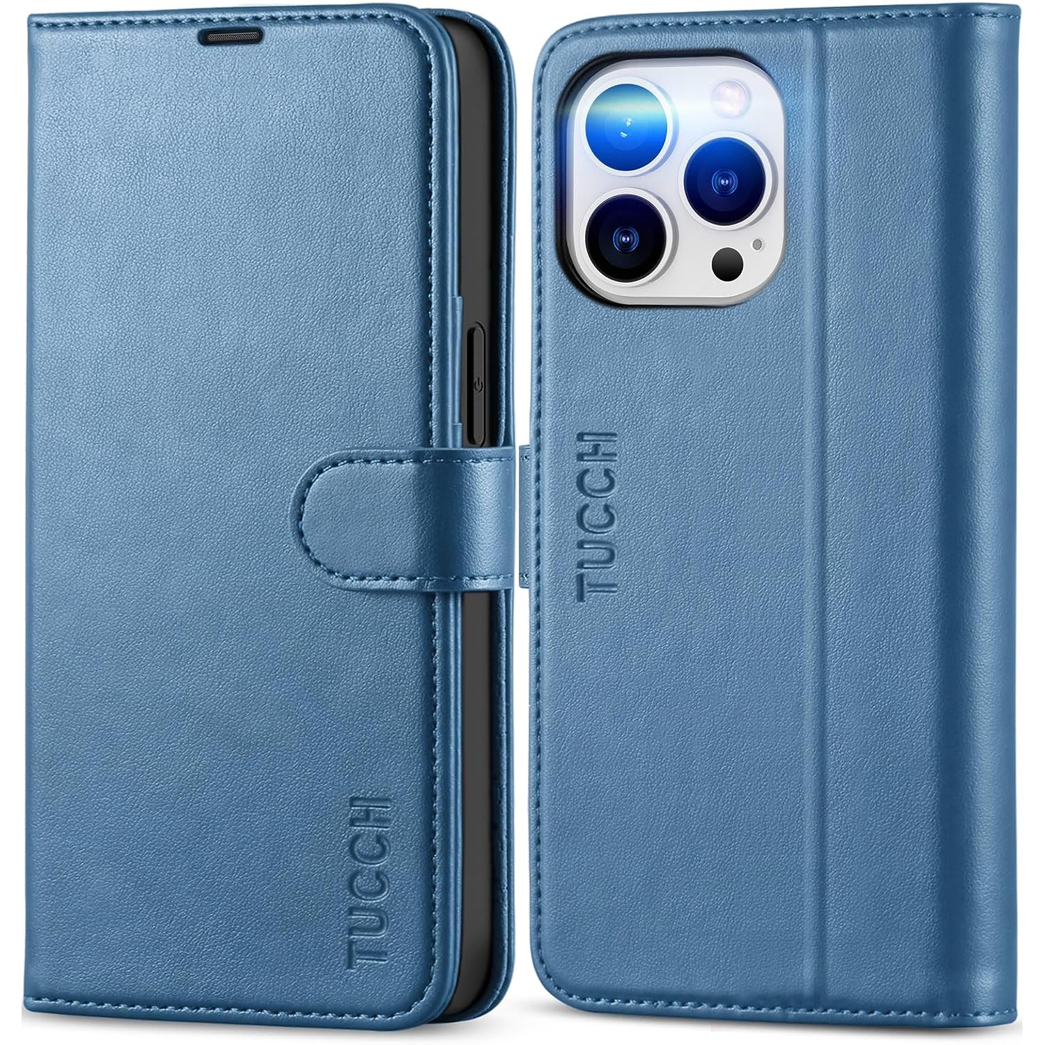 Wallet Case for iPhone 13 Pro 5G, [RFID Blocking] Card Slot Stand [Shockproof TPU Interior Case] PU Leather