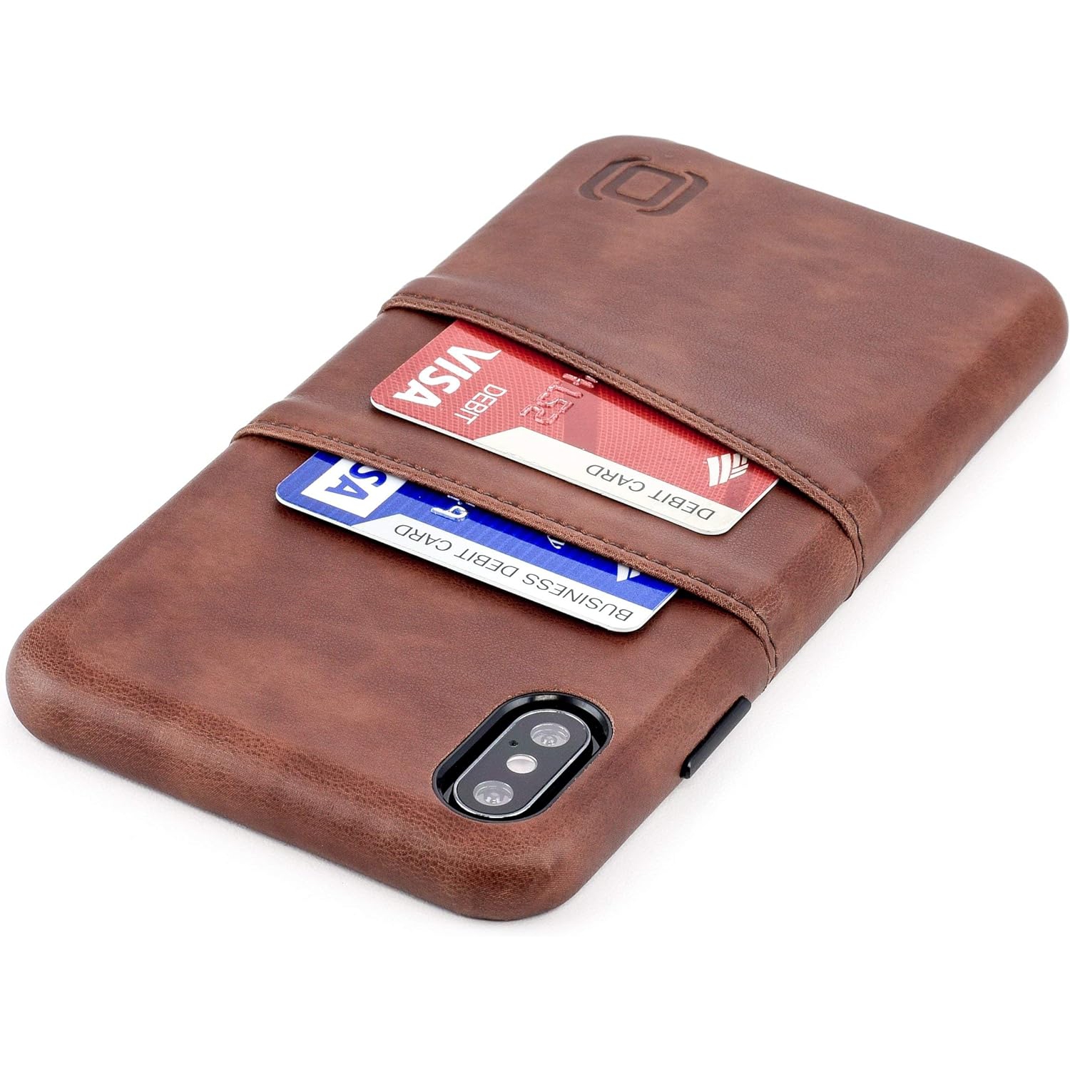 iPhone Xs Max Wallet Case: Built-in Metal Plate for Magnetic Mounting & 2 Credit Card Holders (6.5" Exec M2,