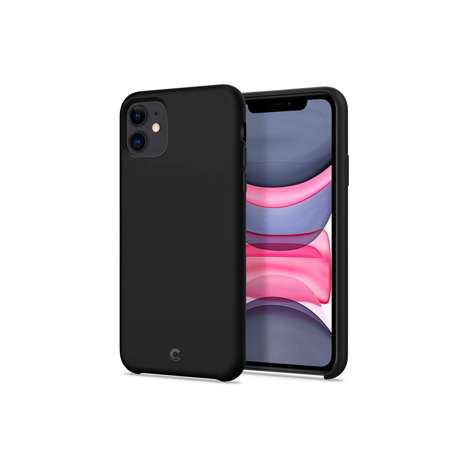 Spigen Silicone Collection Designed for iPhone 11 Silicone Case (2019) - Black