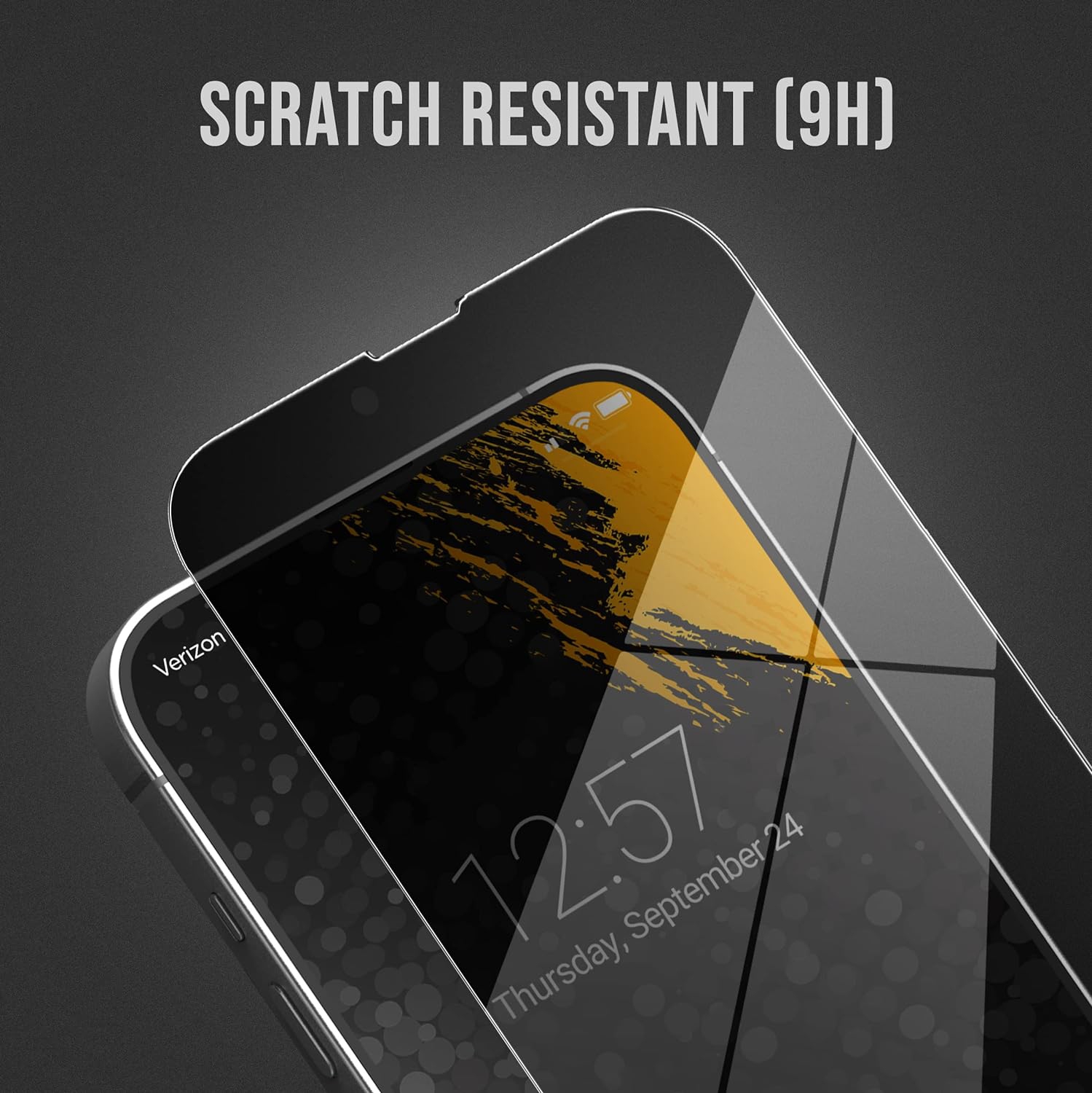 Privacy+ conçu pour iPhone 14 PRO Privacy Screen Protector Glass anti-Spy Full Coverage
