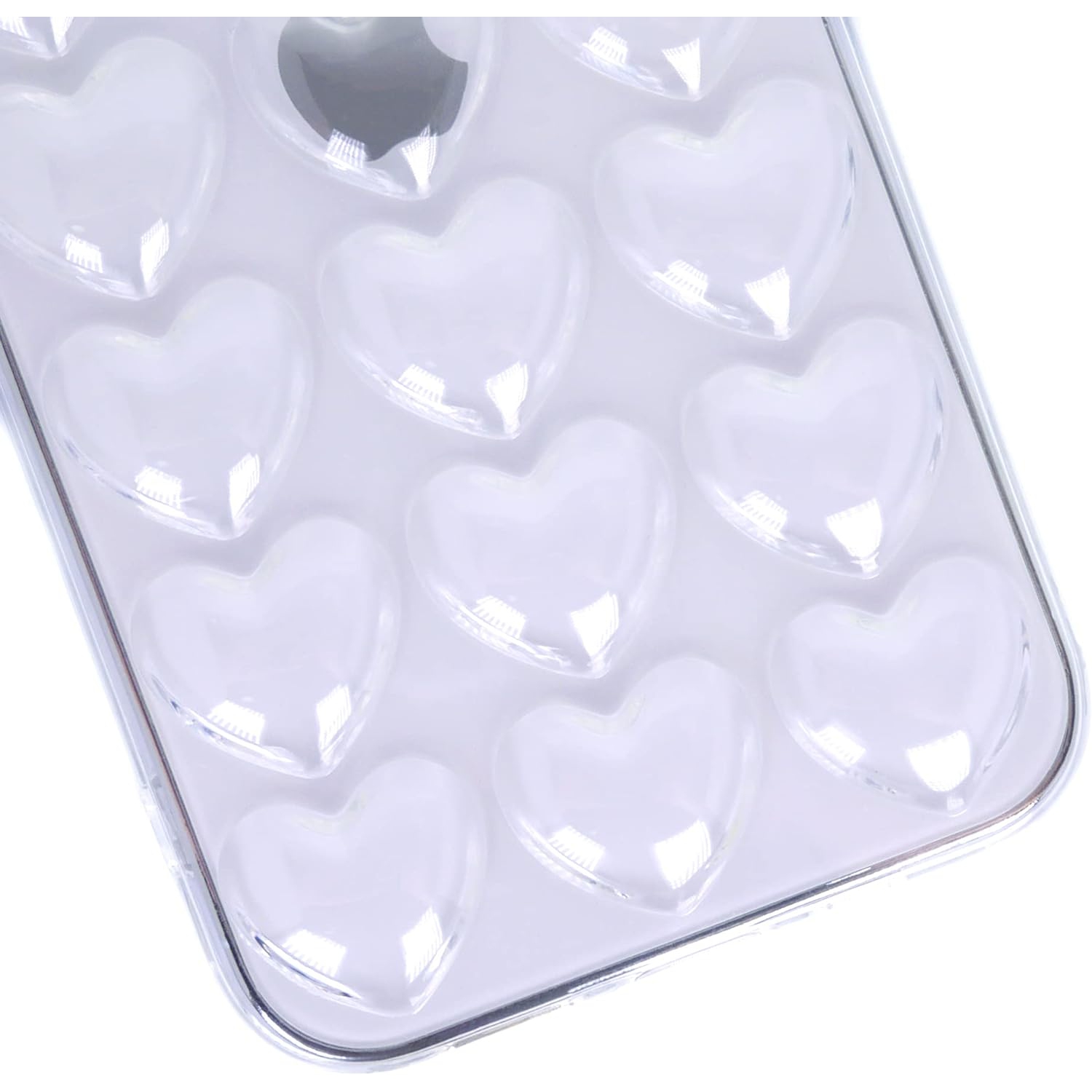 iPhone 13 Pro Max Case for Women, 3D Pop Bubble Heart Kawaii Gel Cover, Cute Girly for iPhone13 Pro Max 6.7 inch