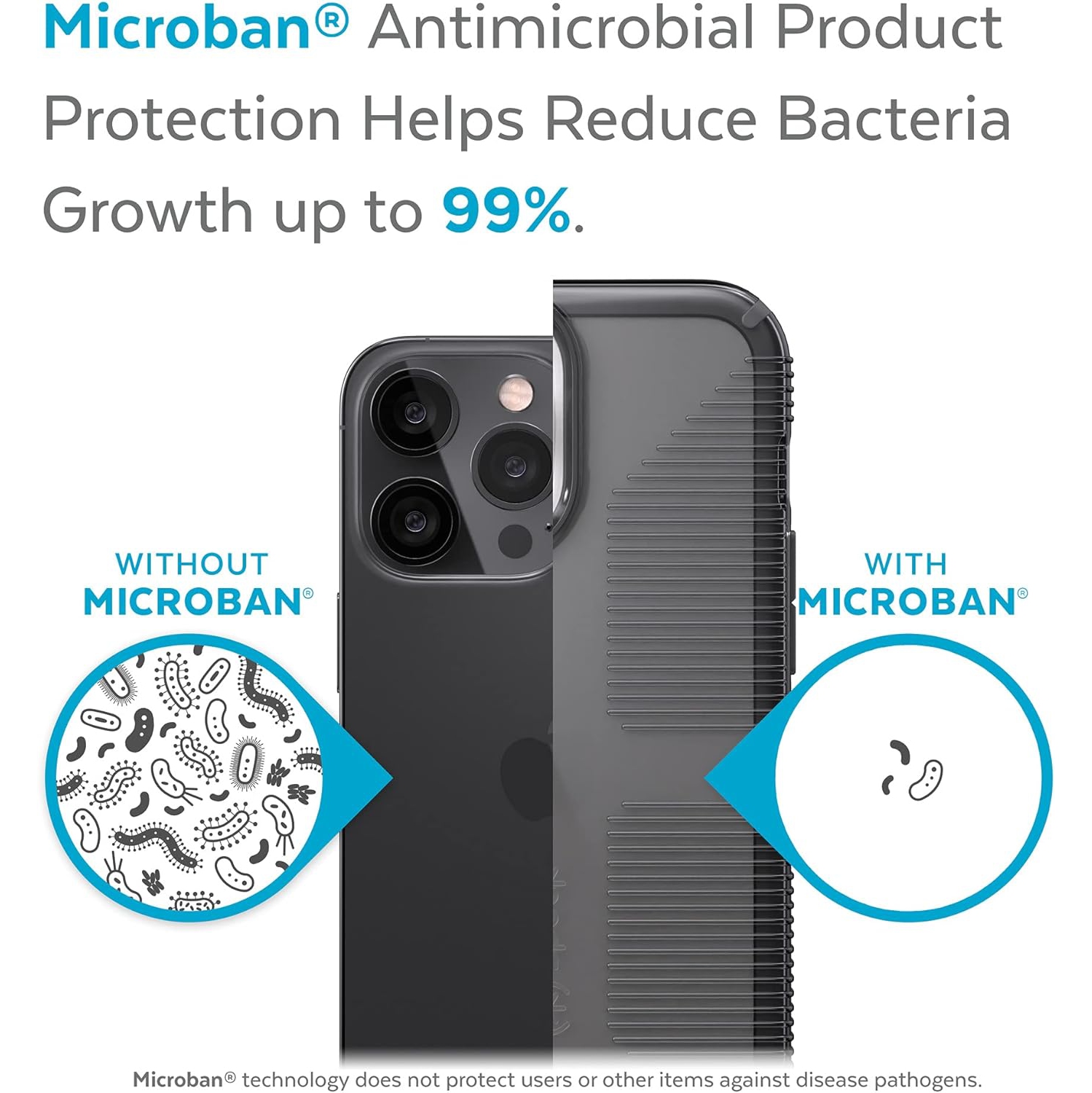 Products GemShell Grip iPhone 13 Pro Max/iPhone 12 Pro Max Case, Onyx/Onyx